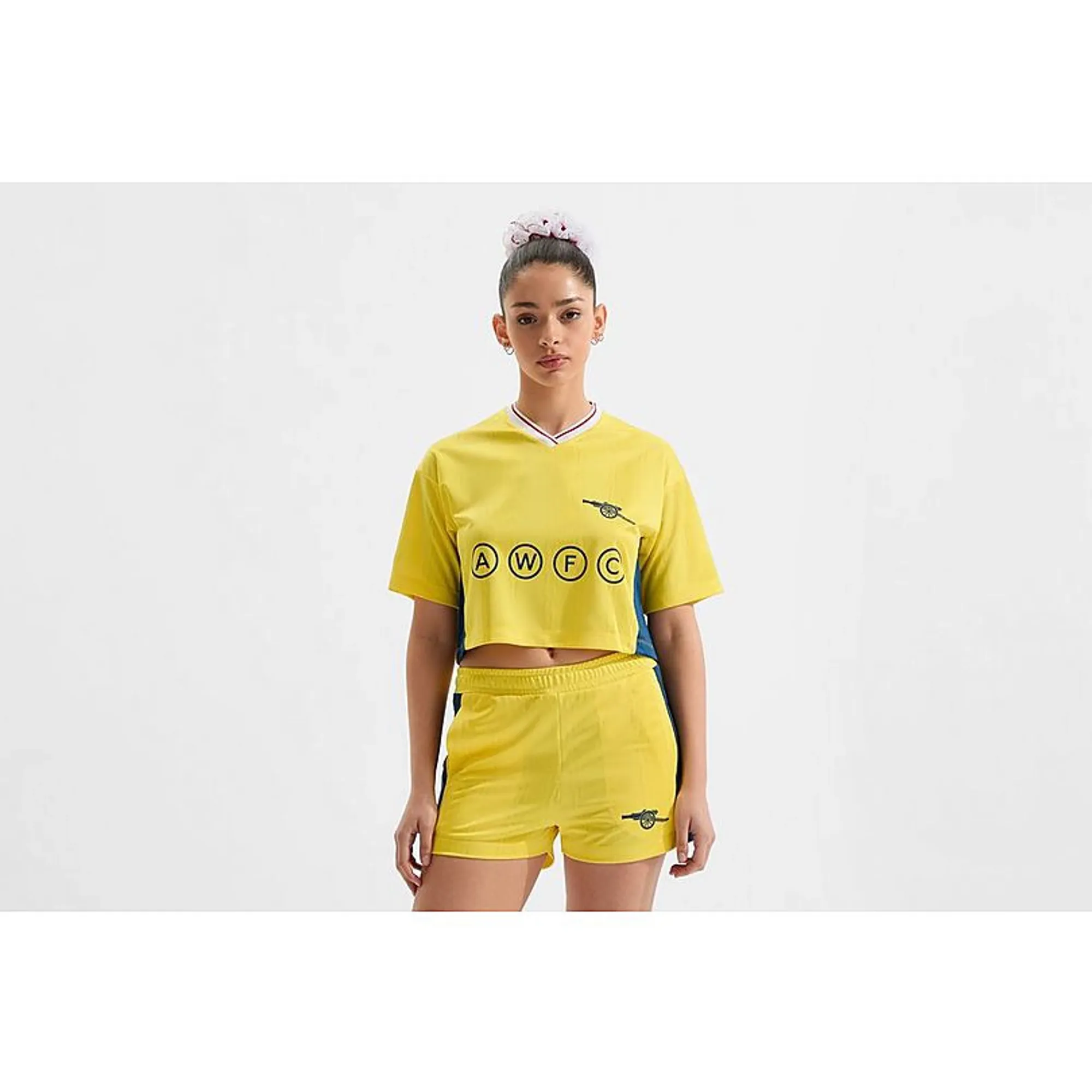Arsenal AWFC Classics Cropped Jersey, Yellow