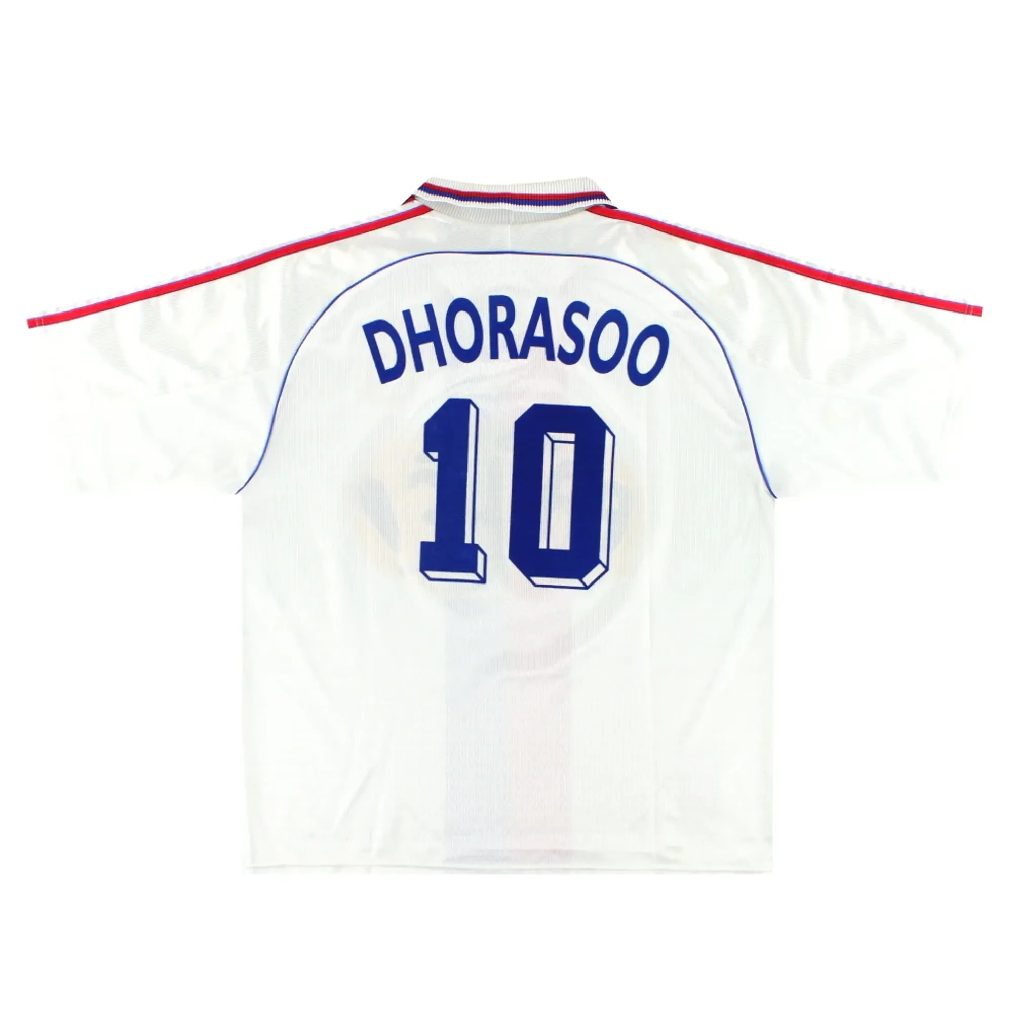 1999-00 Lyon adidas Home Shirt Dhorasoo #10 XL - Lyon / Excellent 
