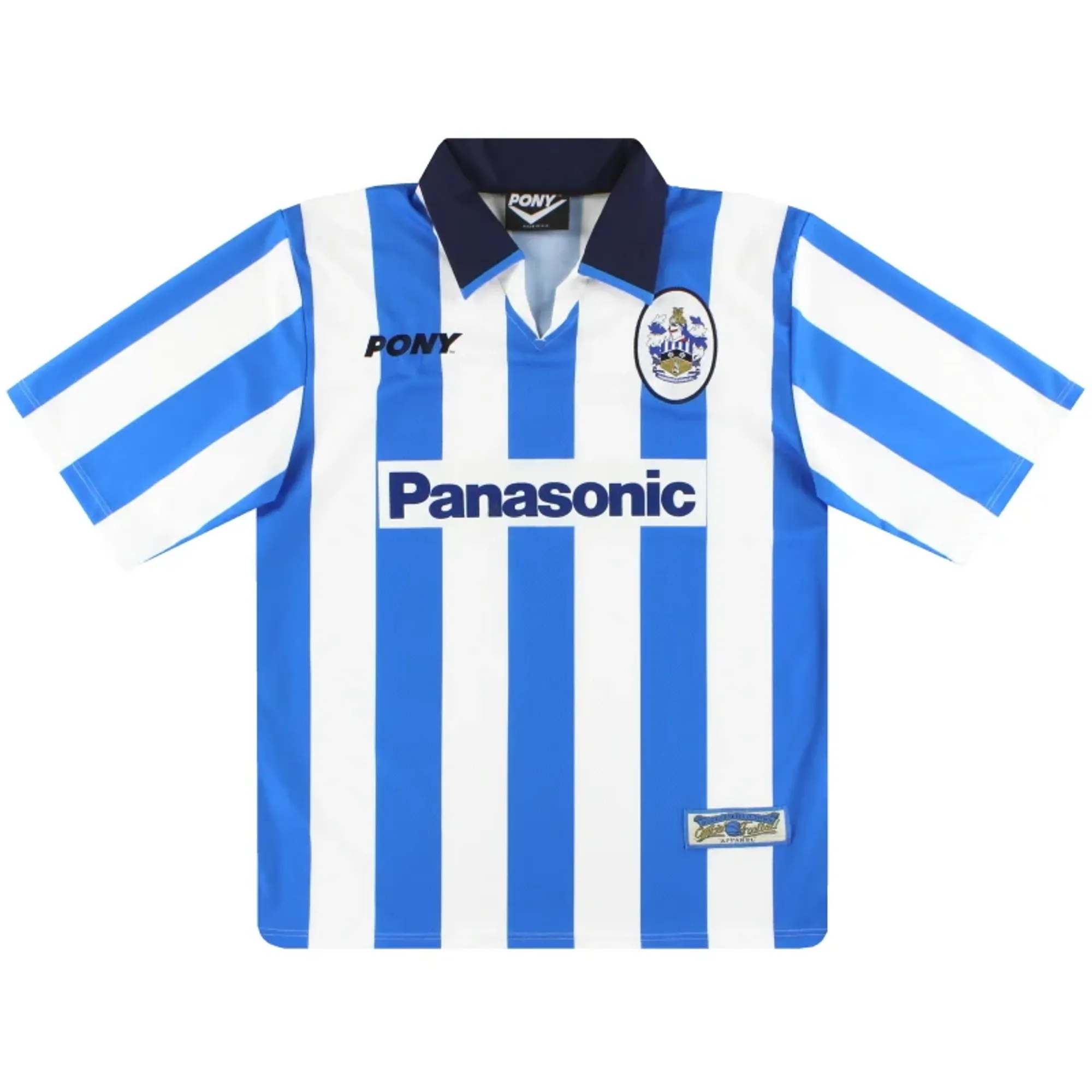 1997-99 Huddersfield Town Pony Home Shirt L - Huddersfield Town / Excellent 