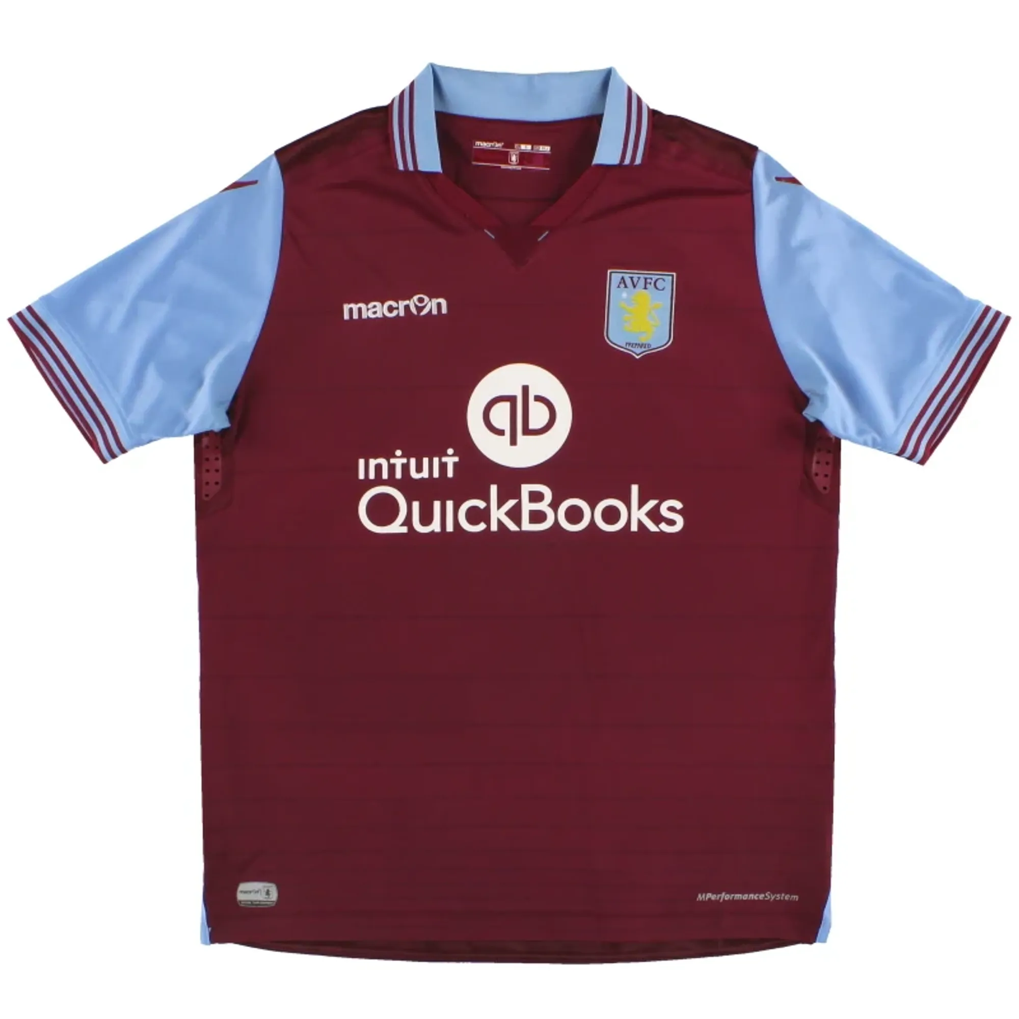 2015-16 Aston Villa Macron Home Shirt L - Aston Villa / Excellent 