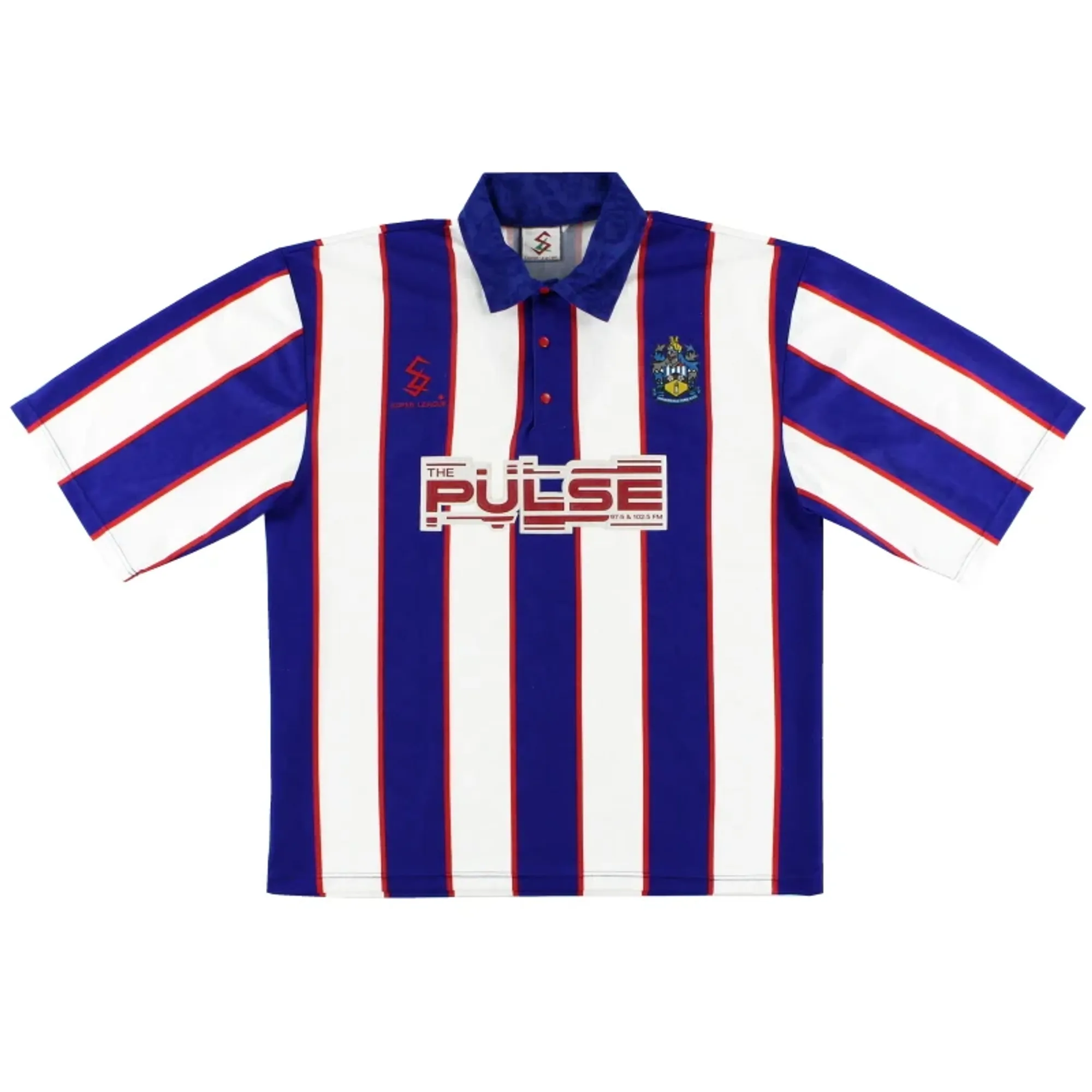 1993-95 Huddersfield Town Super League Home Shirt *Mint* L - Huddersfield Town / Mint 