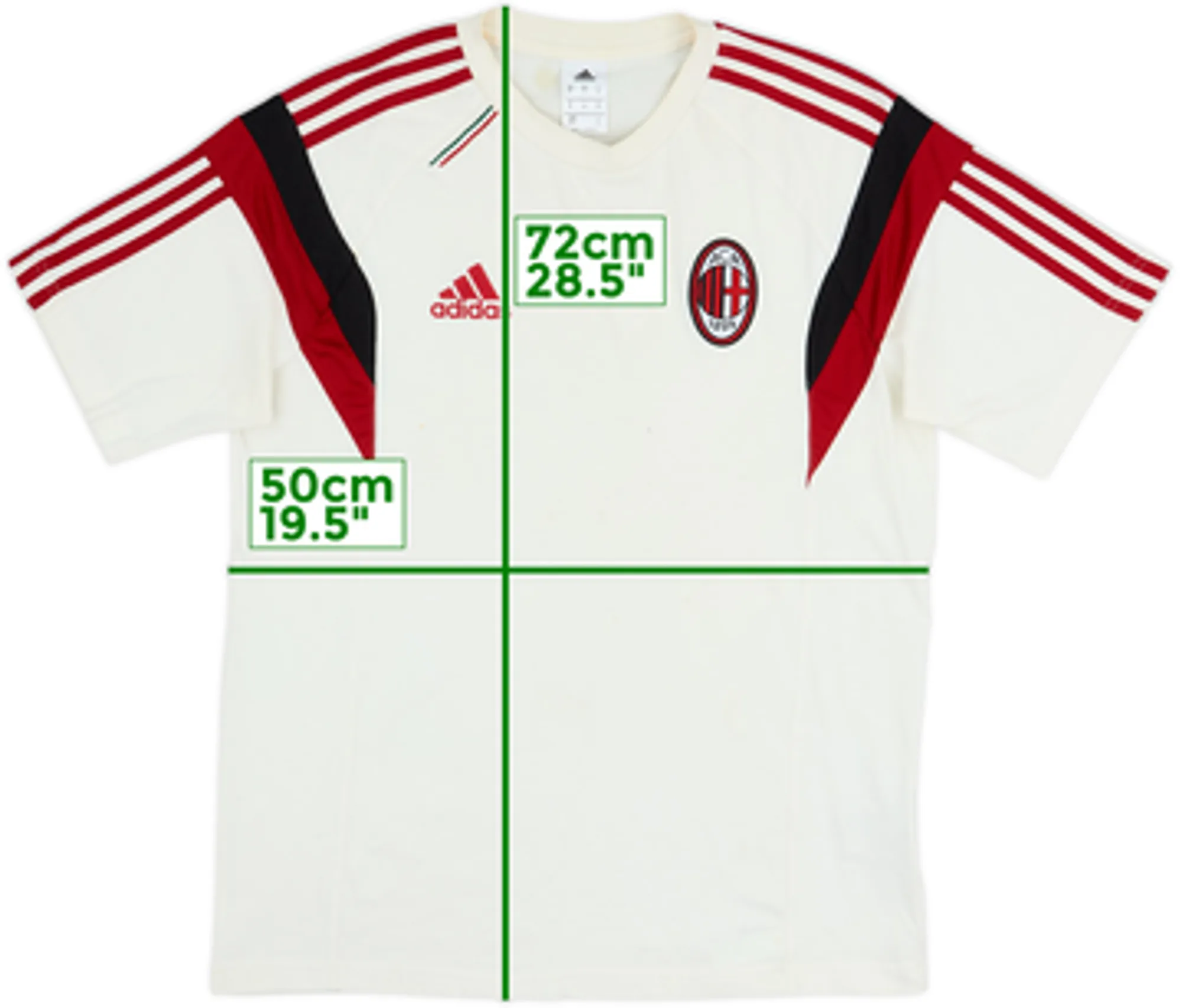 2014-15 AC Milan adidas Cotton Tee - 5/10 - (M)