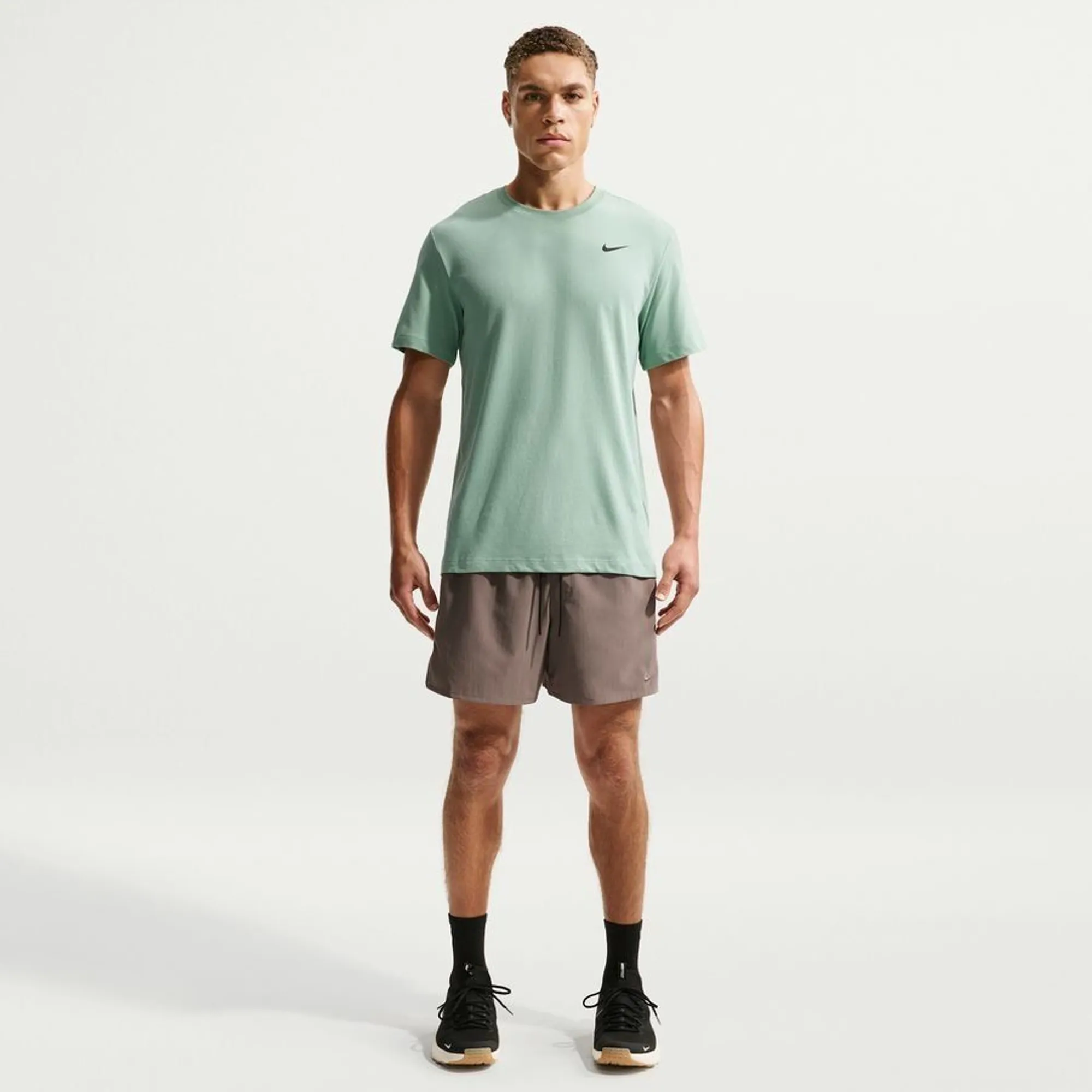 Nike Training T-Shirt Dri-Fit Solid Crew - ['Green']