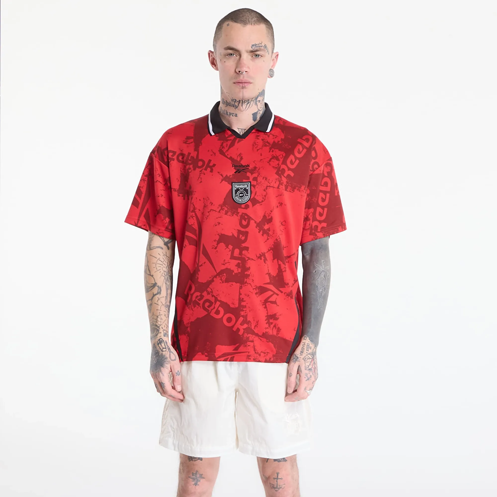 Reebok Street Sport Football Jersey Vector Red/Black M