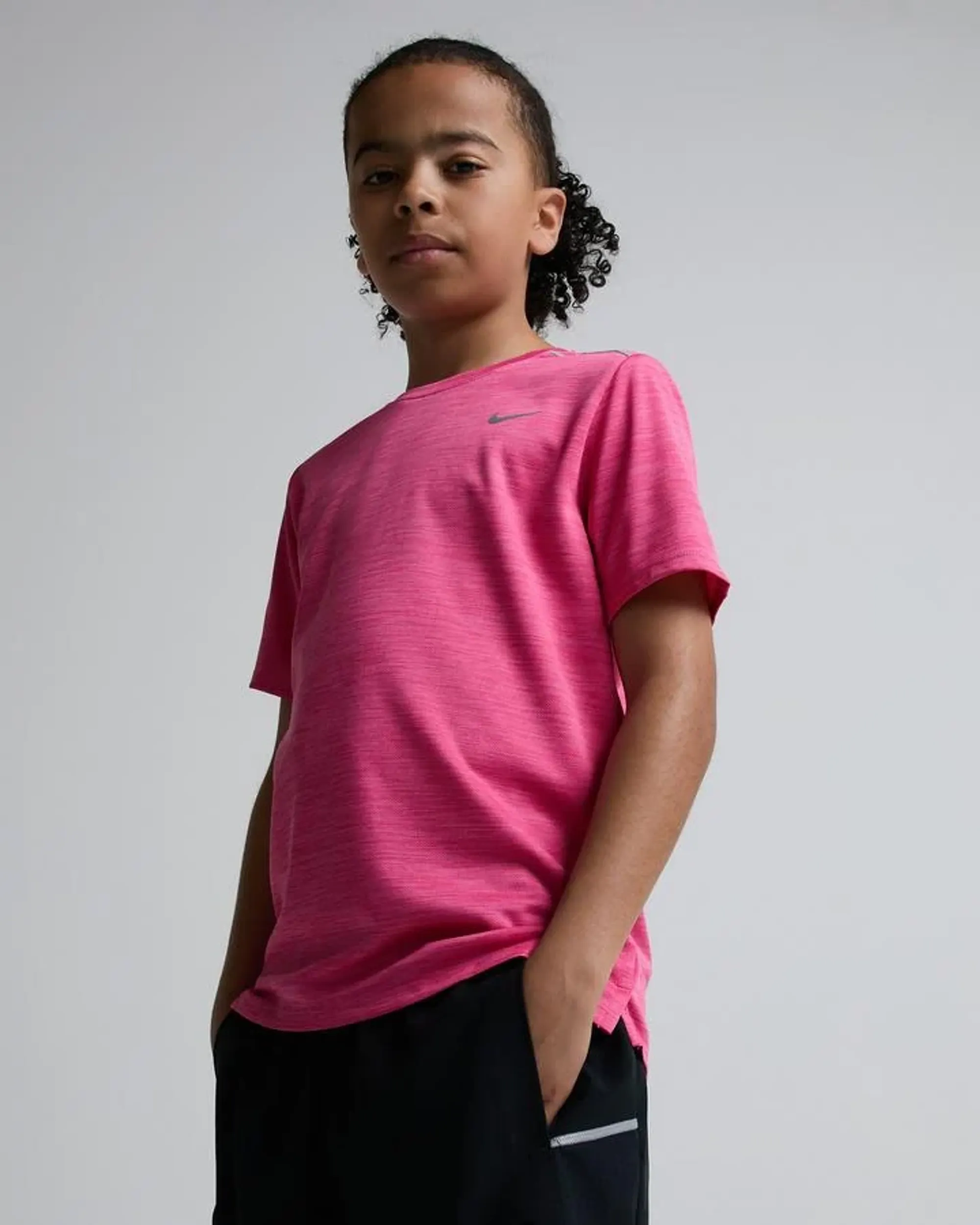 Nike Miler Kid's T-Shirts - Pink