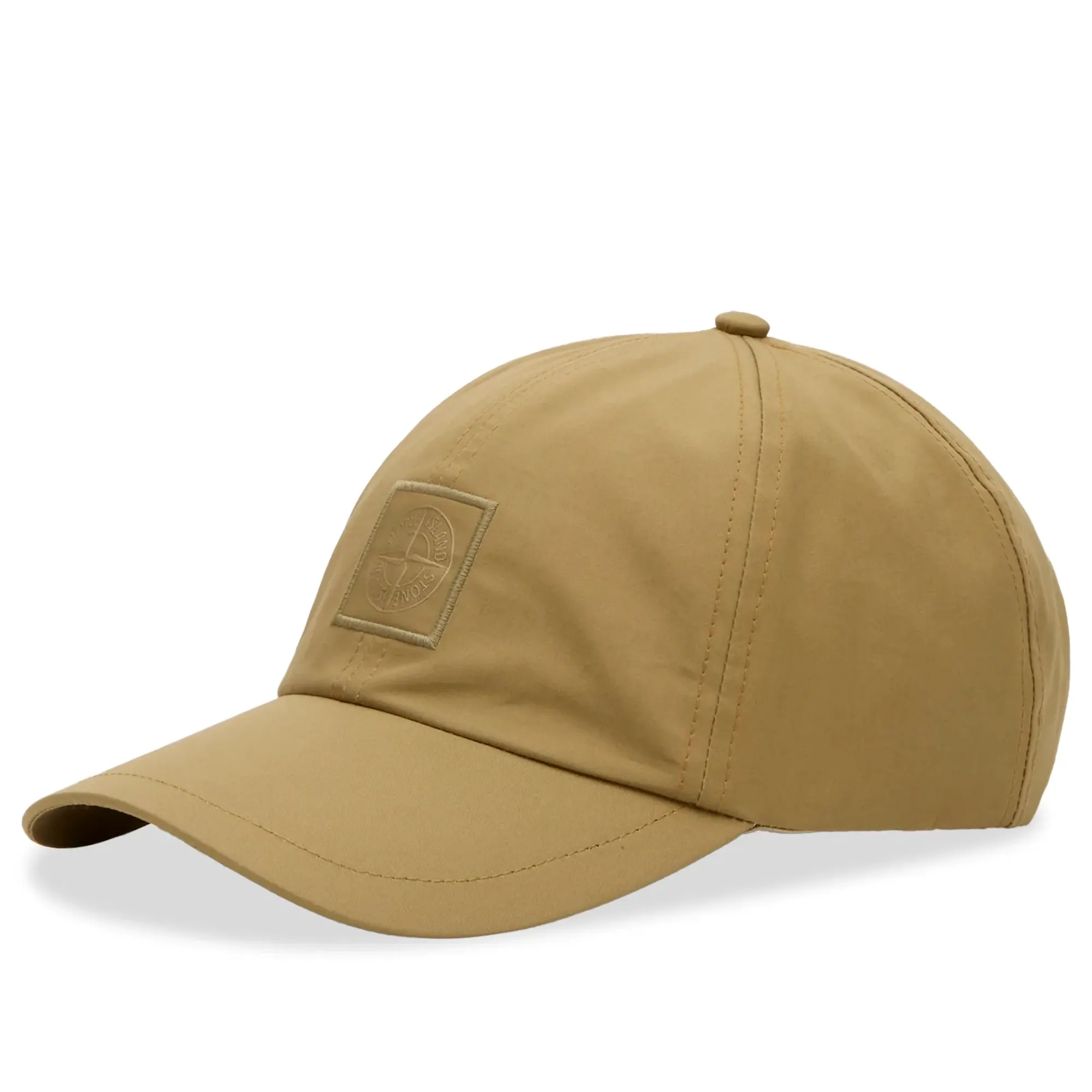 Stone Island Men's Ghost Cotton Canvas Cap Dark Beige
