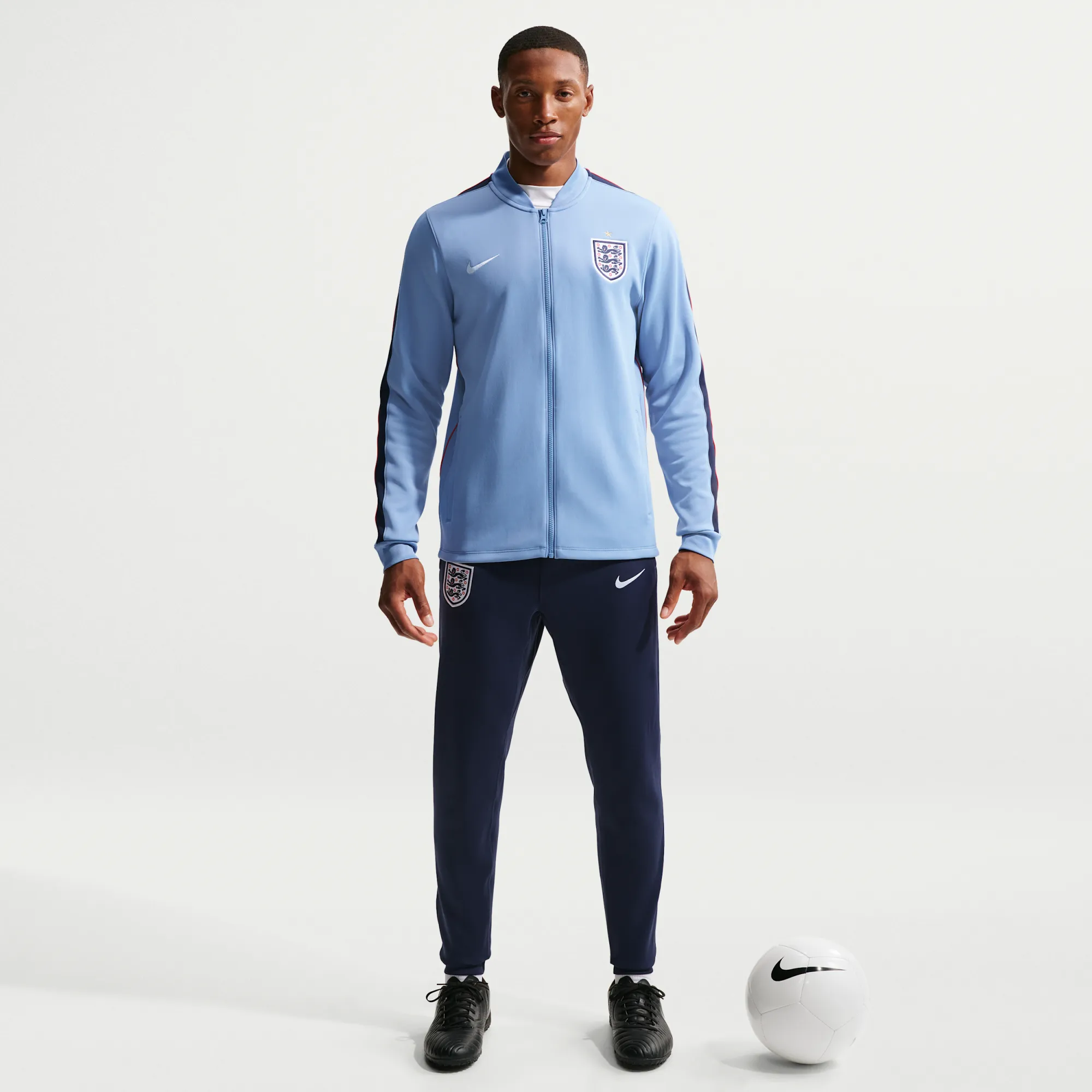 England Strike Men's Nike Dri-FIT Football Knit Tracksuit - Work Blue