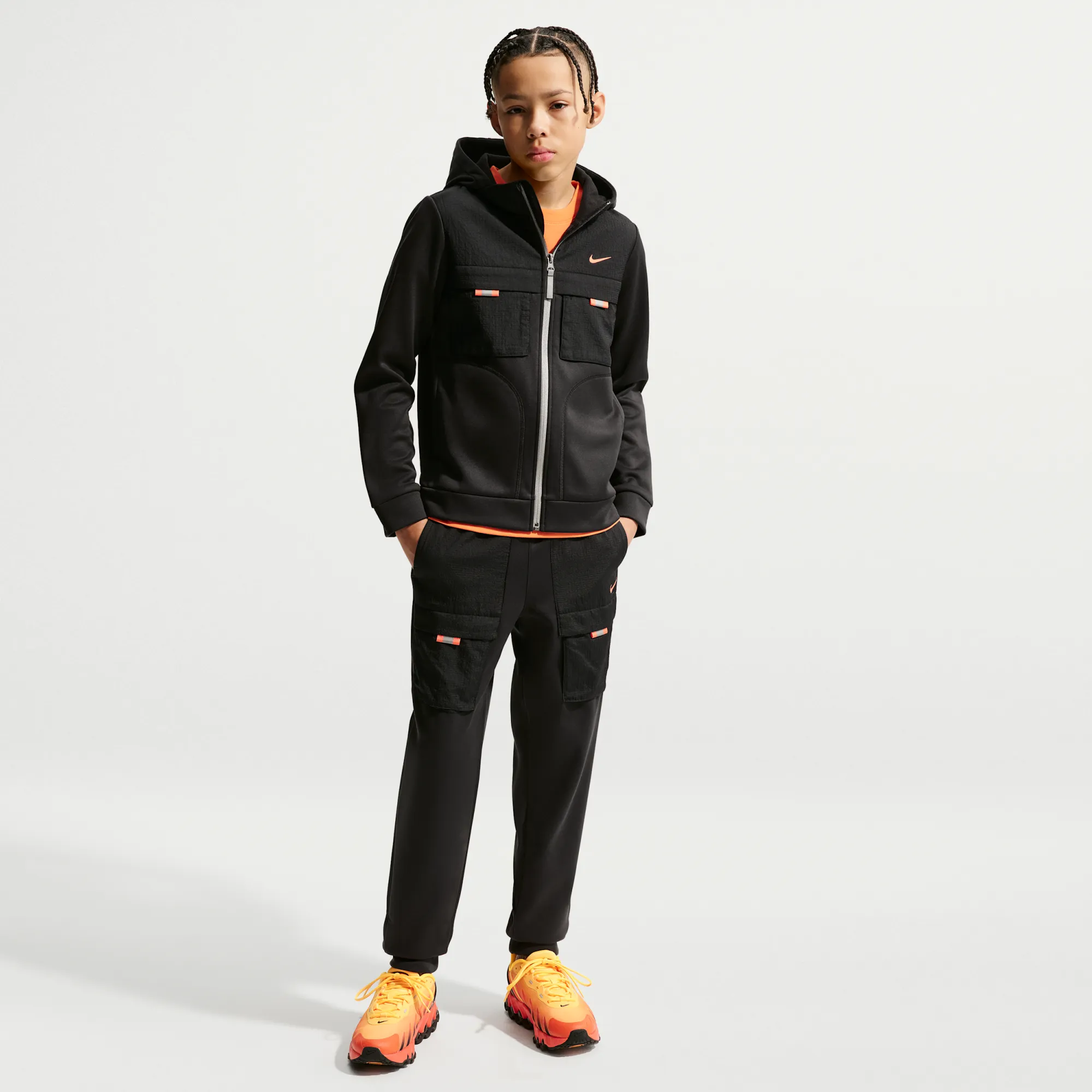 Nike City Utility Older Kids' Trousers - Black - Polyester
