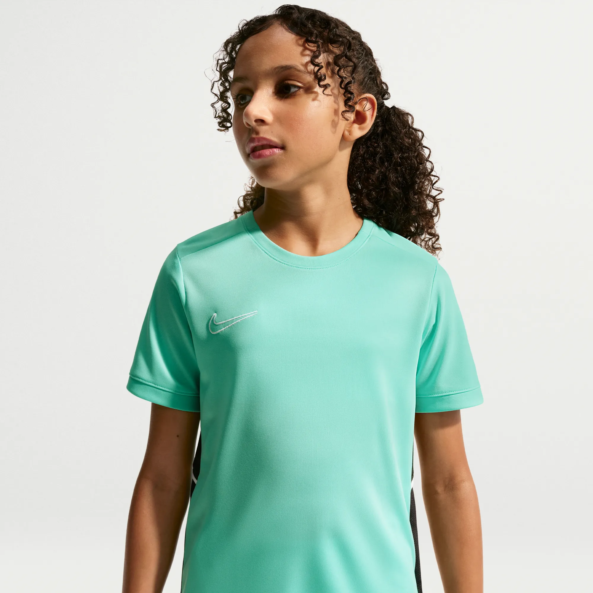 Nike Academy Older Kids' Dri-FIT Football Top - Hyper Turquoise