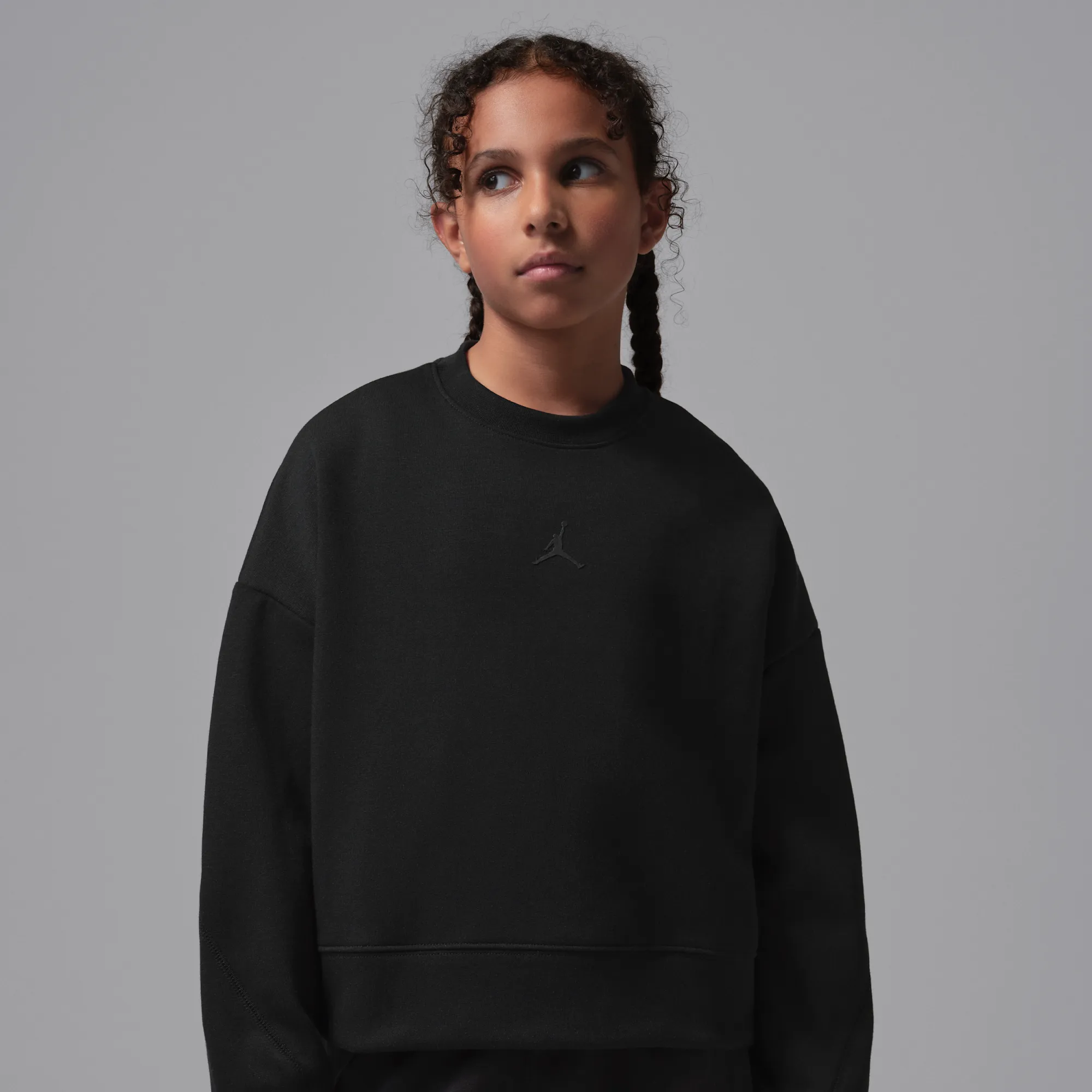 Nike Jordan Older Kids' Dri-FIT Performance Sport Crew - Black