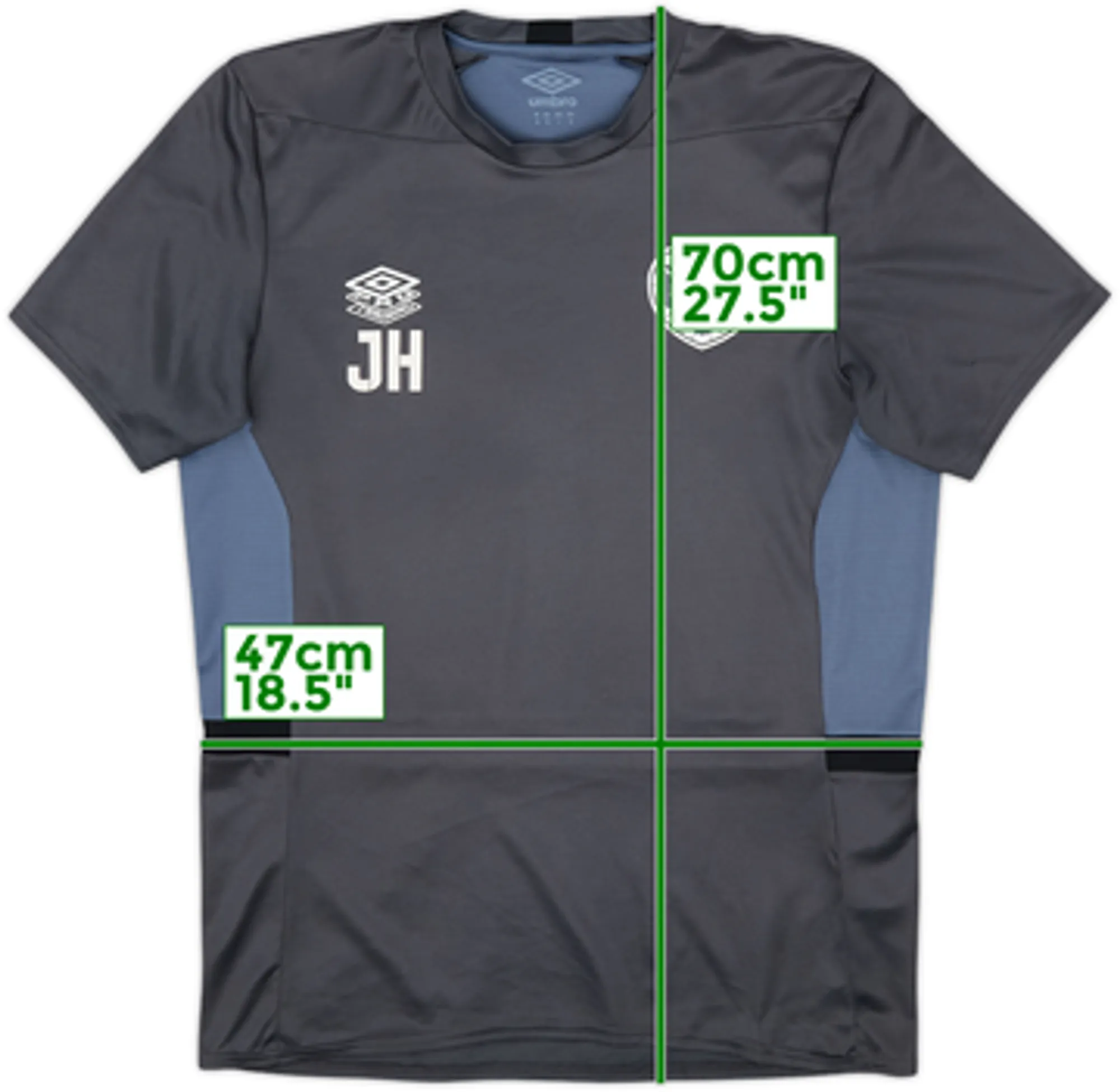 2021-22 Hearts Staff Issue Umbro Training Shirt 'JH' - 10/10 - (M)