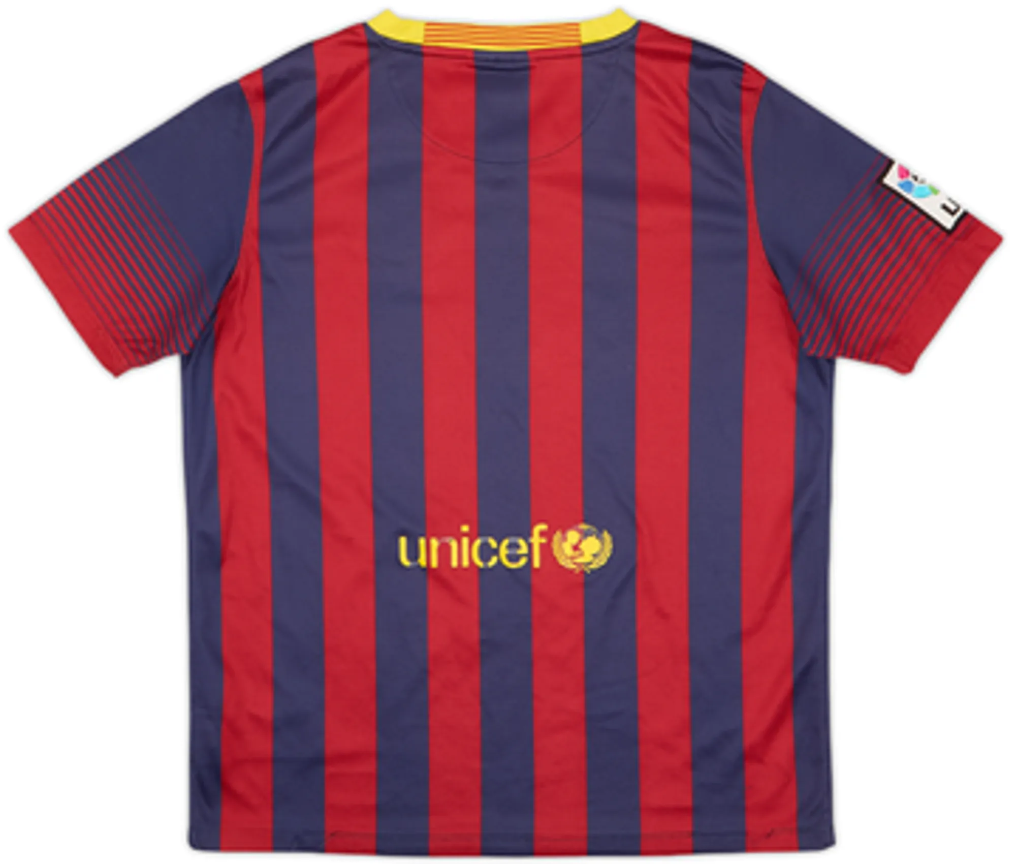 2013-14 Barcelona Signed Home Shirt - 4/10 - (XL.Boys)