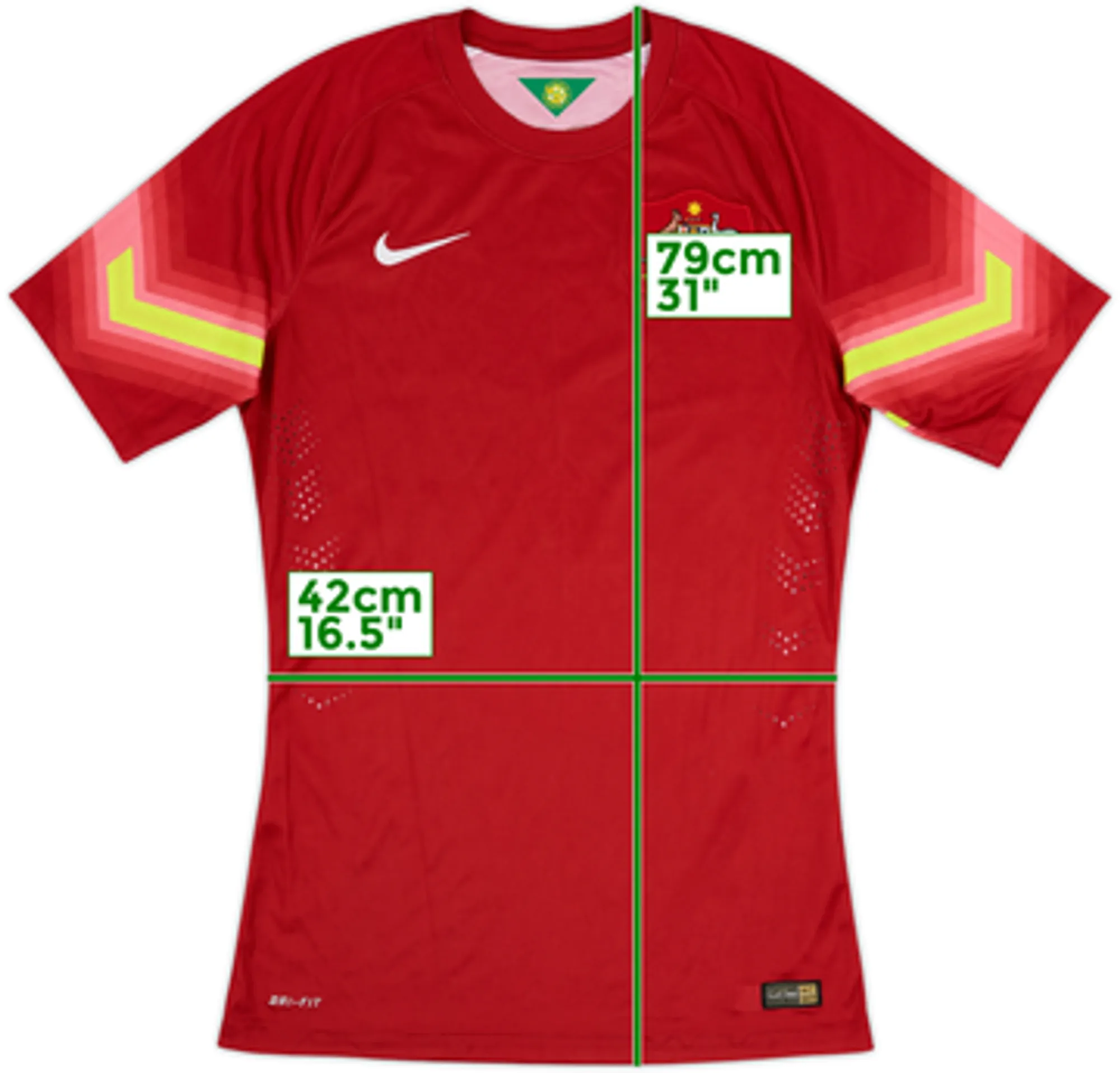 2014-15 Australia Player Issue GK S/S Shirt - 5/10 - (M)