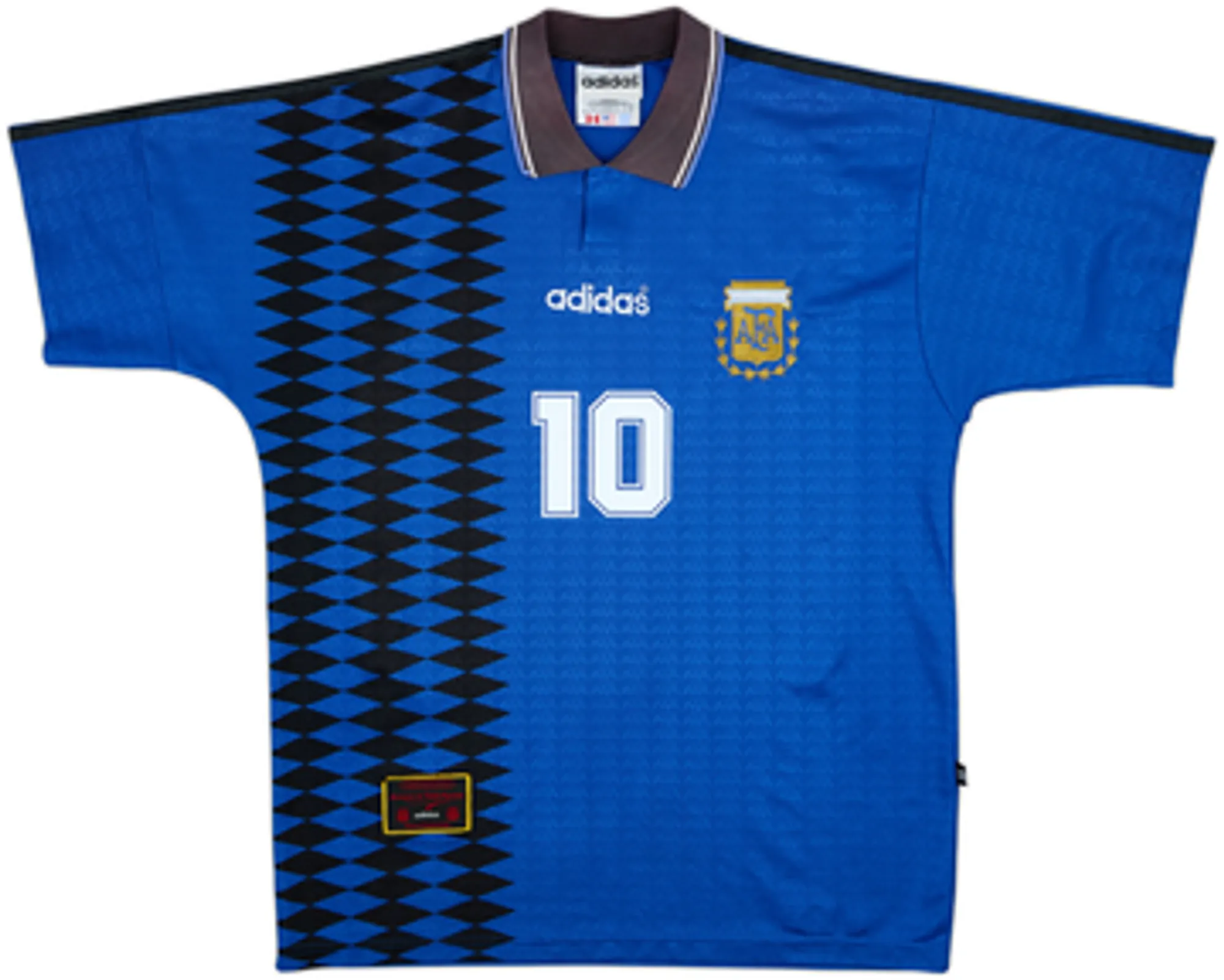 1994-97 Argentina Away Shirt Maradona #10 - 6/10 - (L)