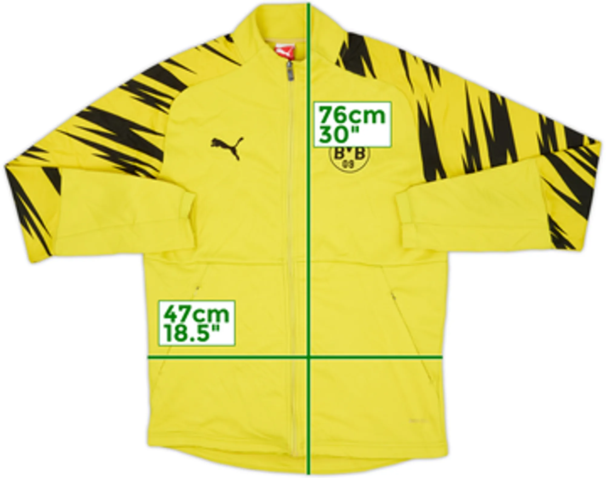 2020-21 Borussia Dortmund Puma Track Jacket - 6/10 - (L)