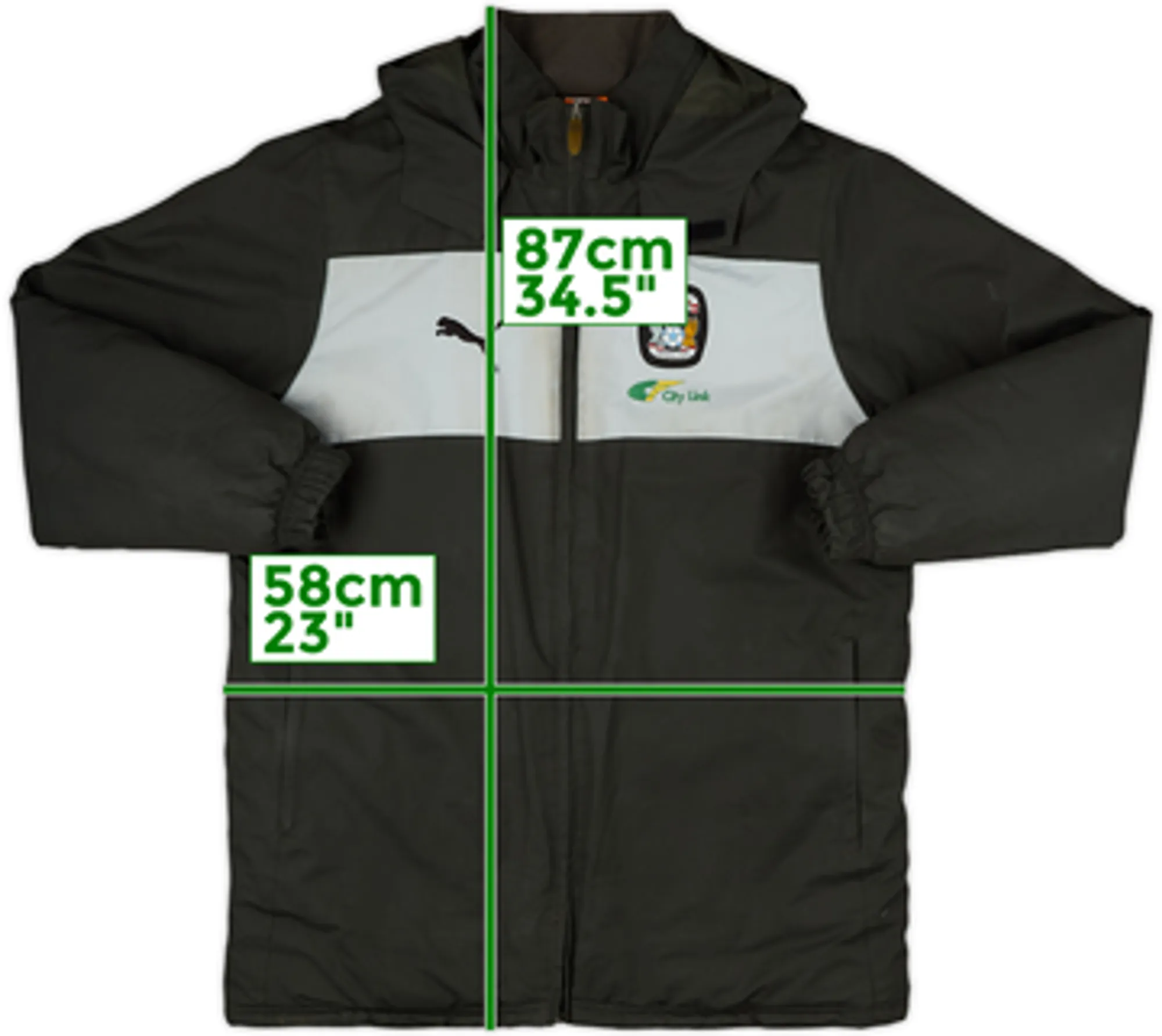 2012-13 Coventry Puma Padded Bench Coat - 5/10 - (S)