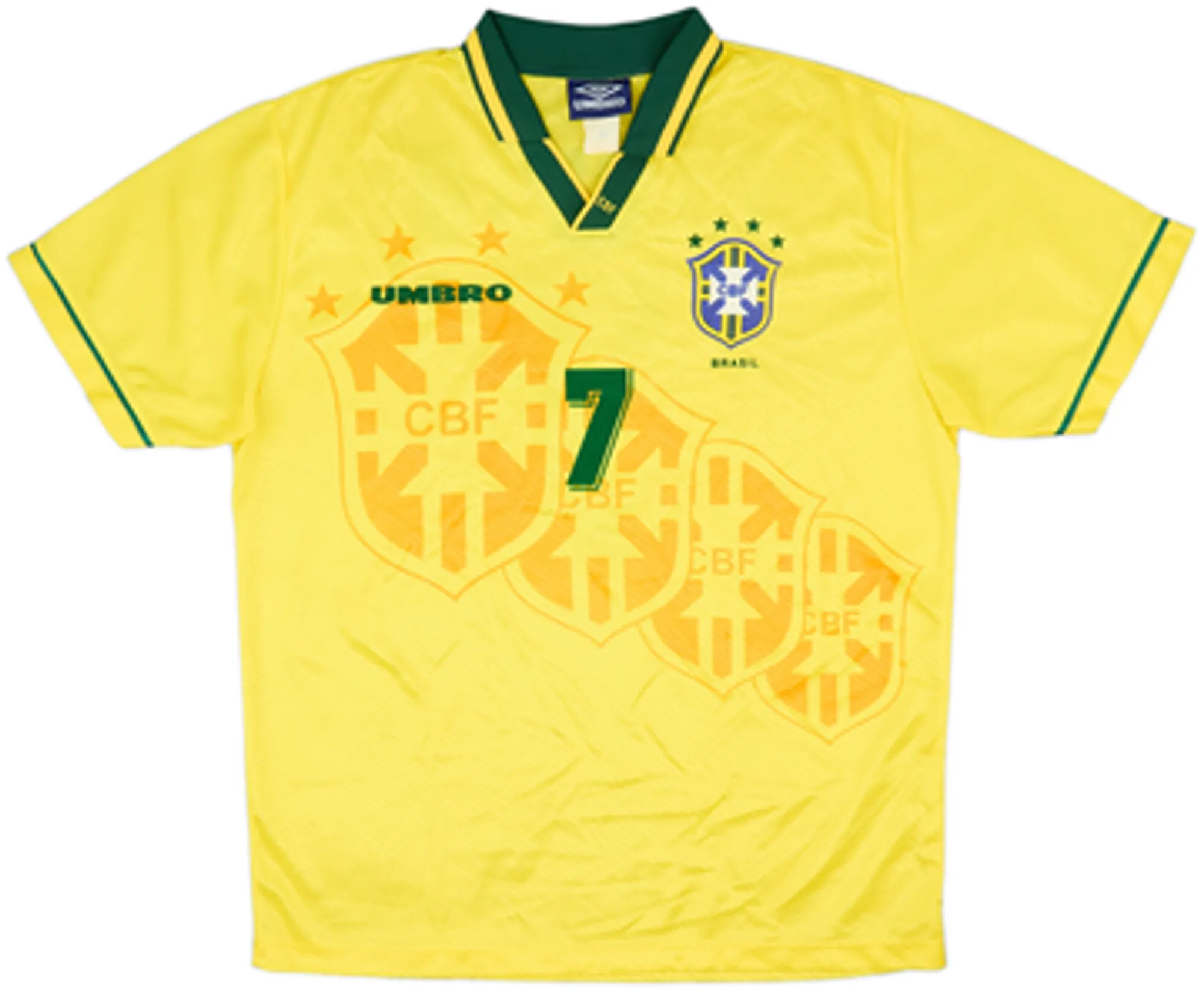 1994 Brazil Home Shirt Bebeto #7 - 8/10 - (XL)