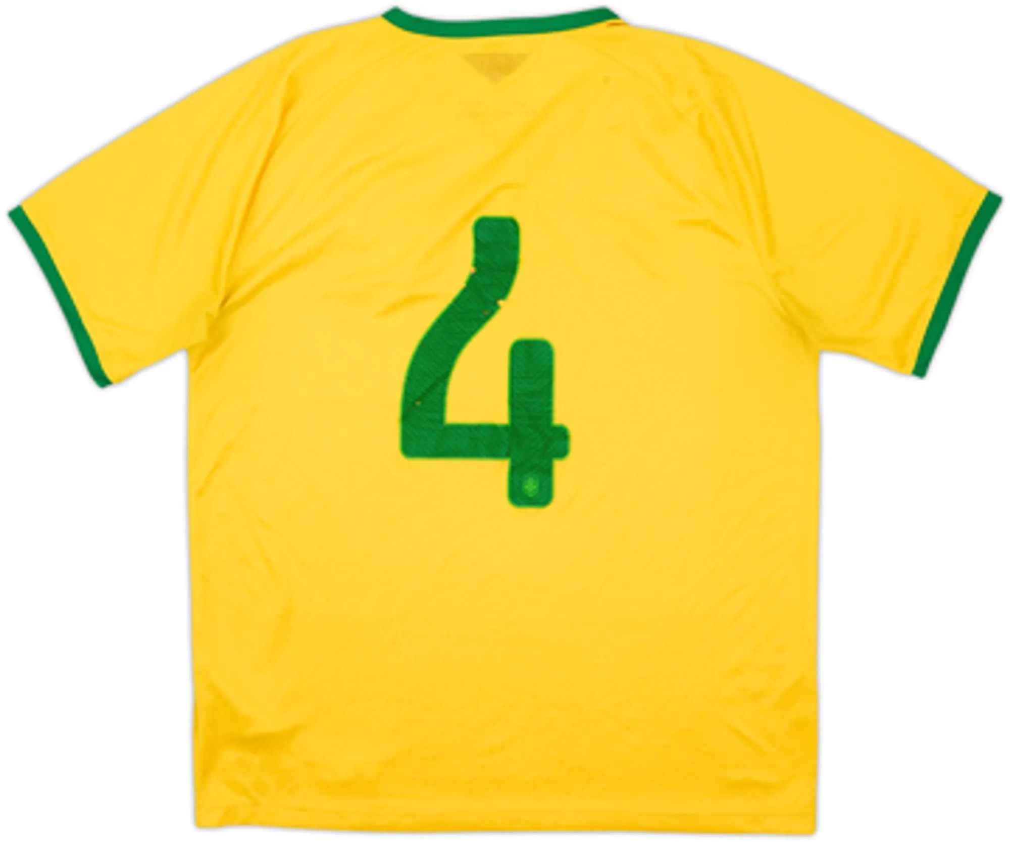 2014-15 Brazil Home Shirt #4 - 6/10 - (M)