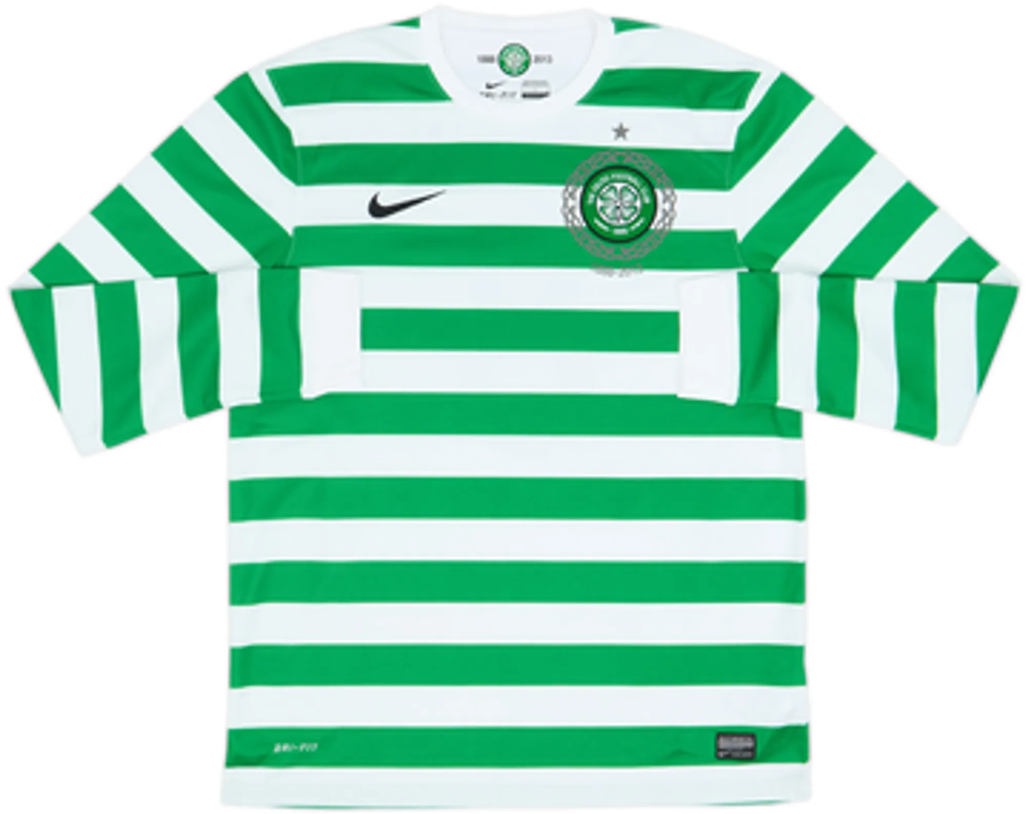 2012-13 Celtic '125th Anniversary' Home L/S Shirt Brown #8 - 9/10 - (L)