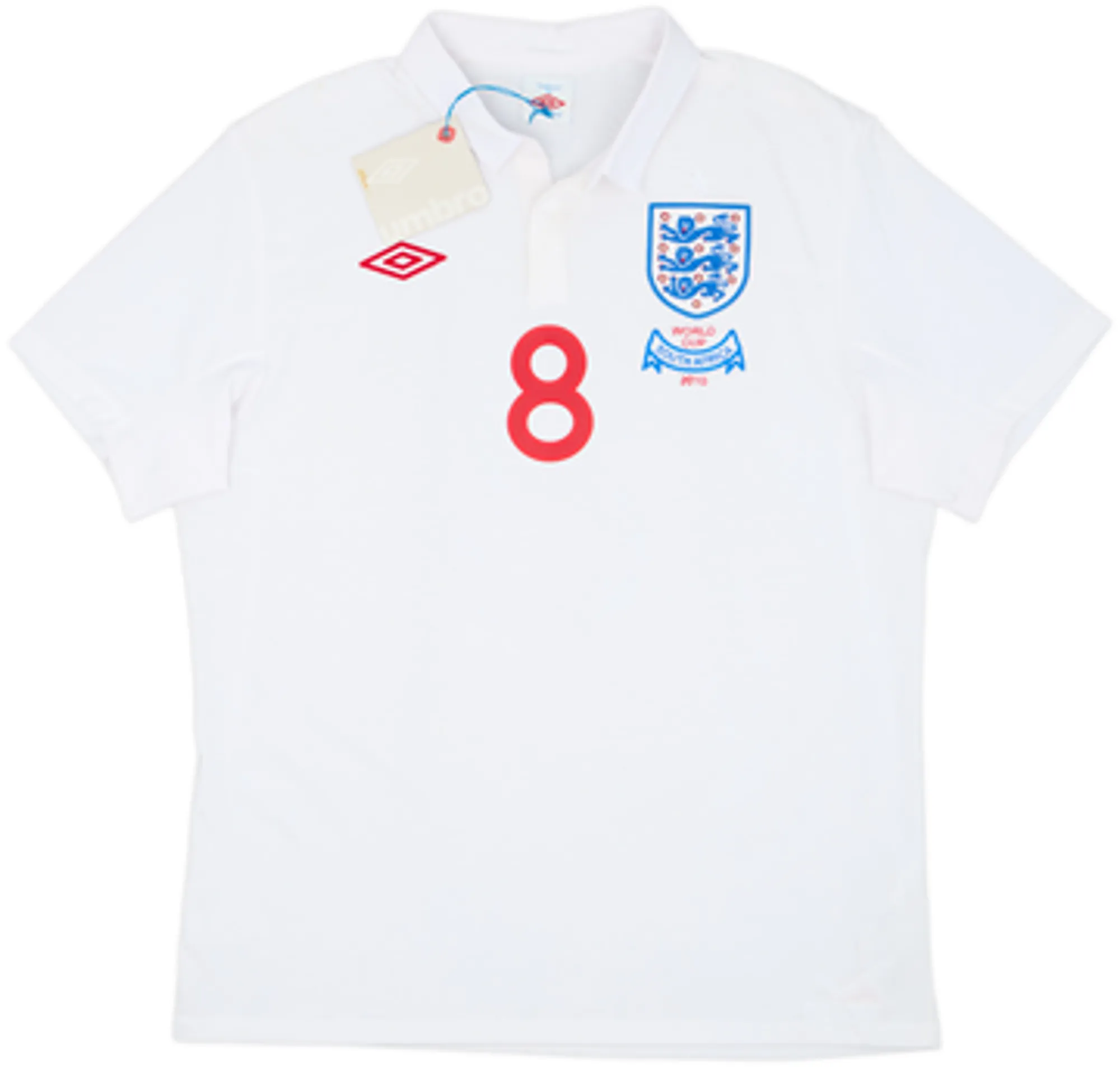 2009-10 England 'South Africa' Home Shirt Lampard #8 (L)