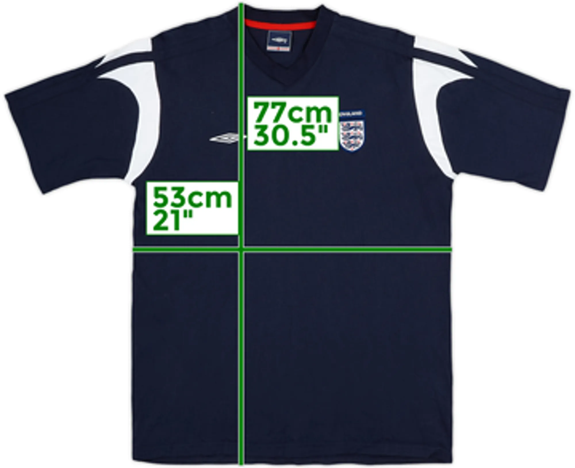 2005-06 England Umbro Cotton Tee - 8/10 - (L)