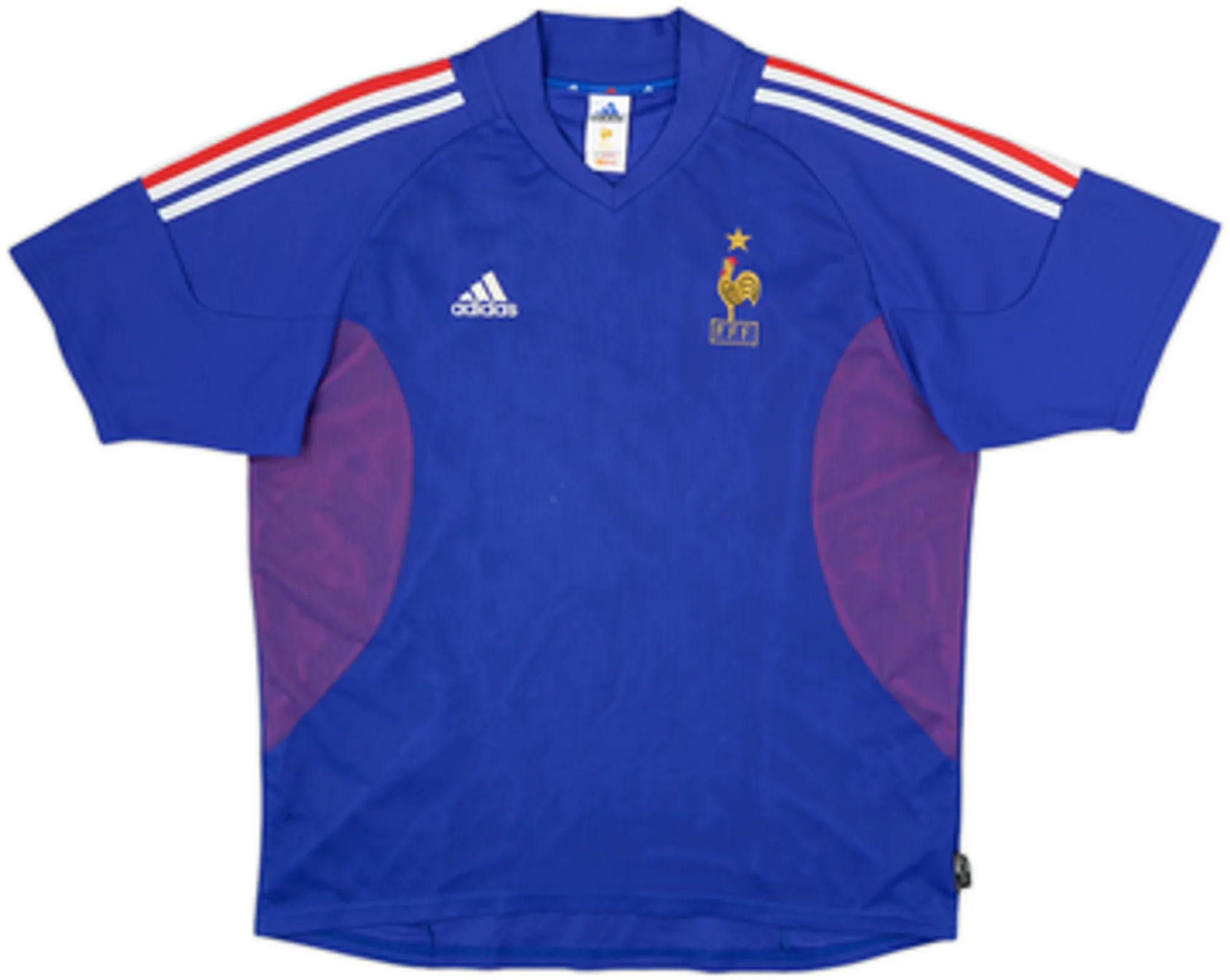 2002-04 France Home Shirt Djorkaeff #6 - 6/10 - (M)