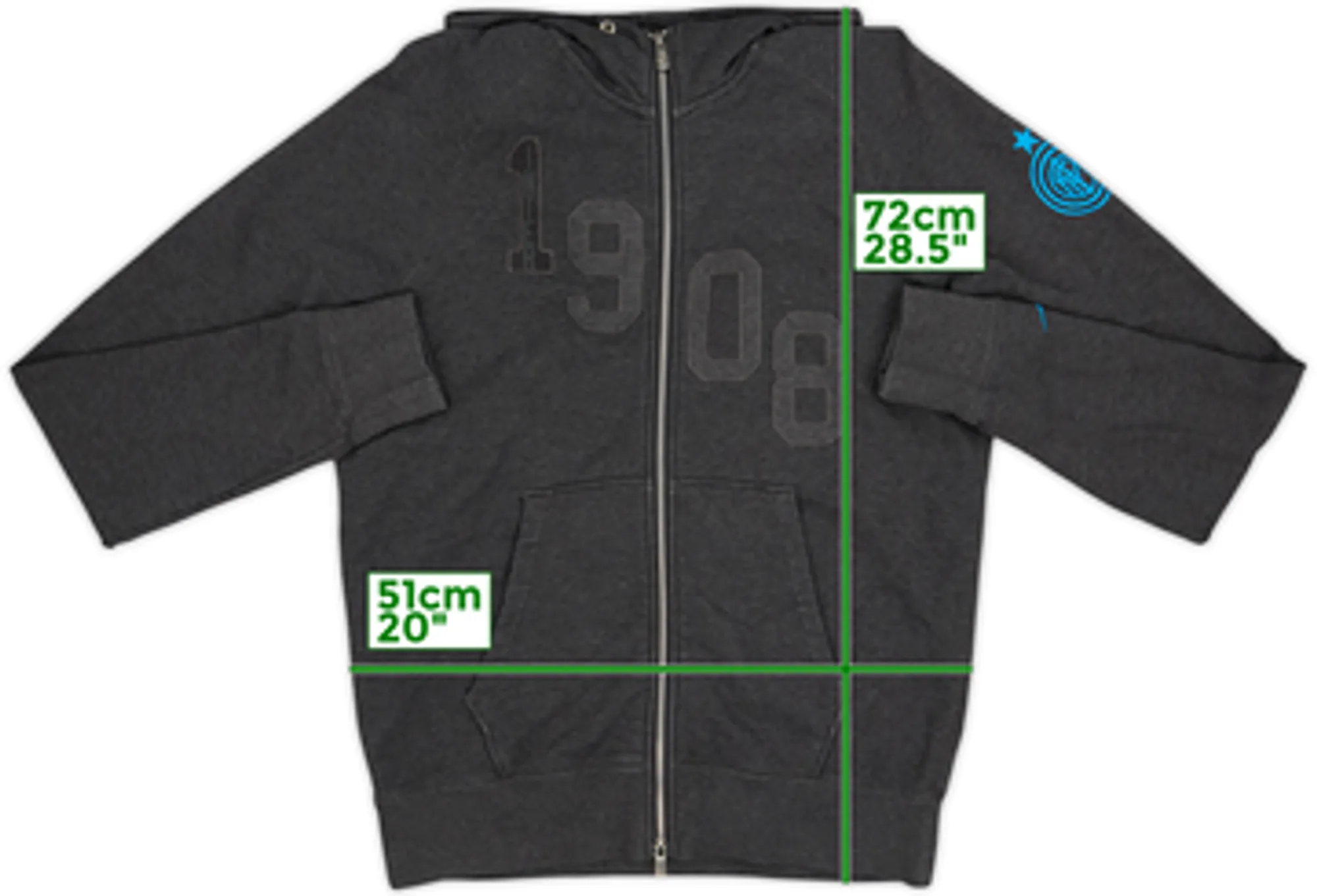 2011-12 Inter Milan Nike Hooded Track Jacket - 9/10 - (M)