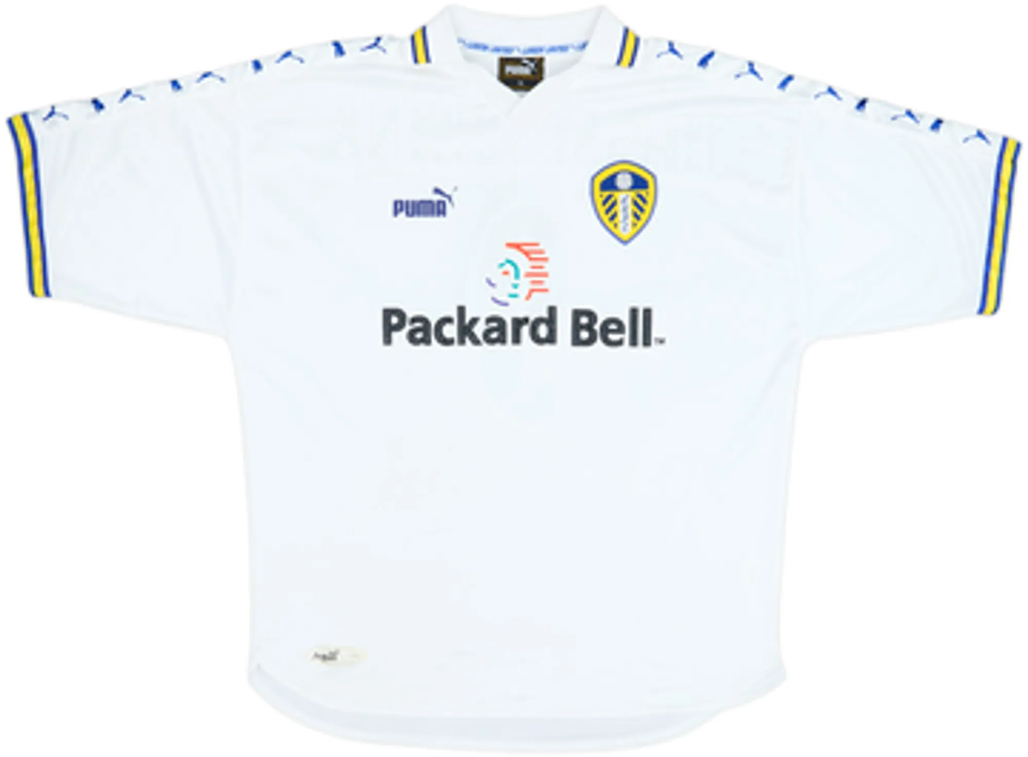 1998-00 Leeds United Home Shirt Hasselbaink #9 - 8/10 - (L)