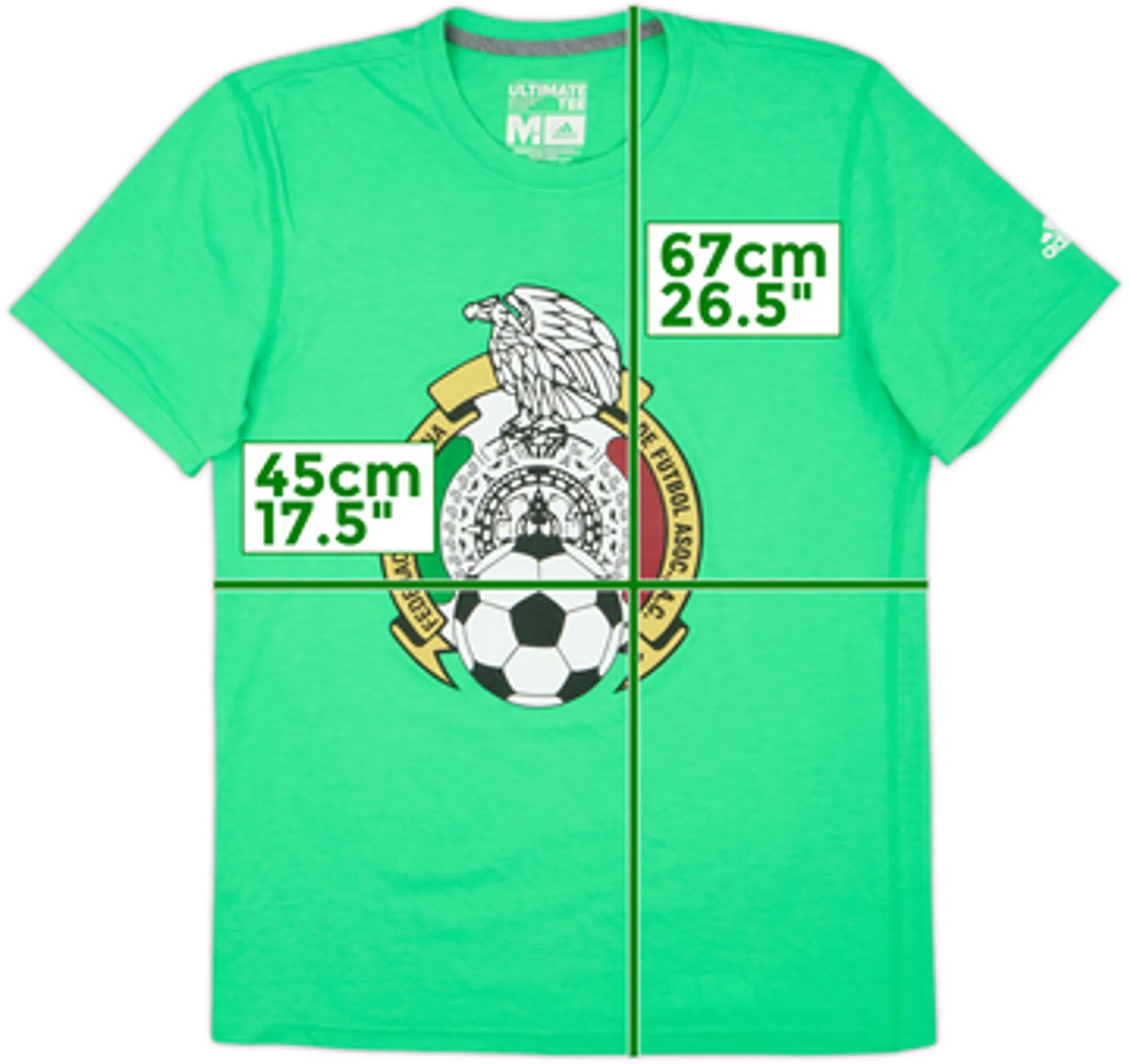 2014-15 Mexico adidas Cotton Tee - 8/10 - (Women's M)