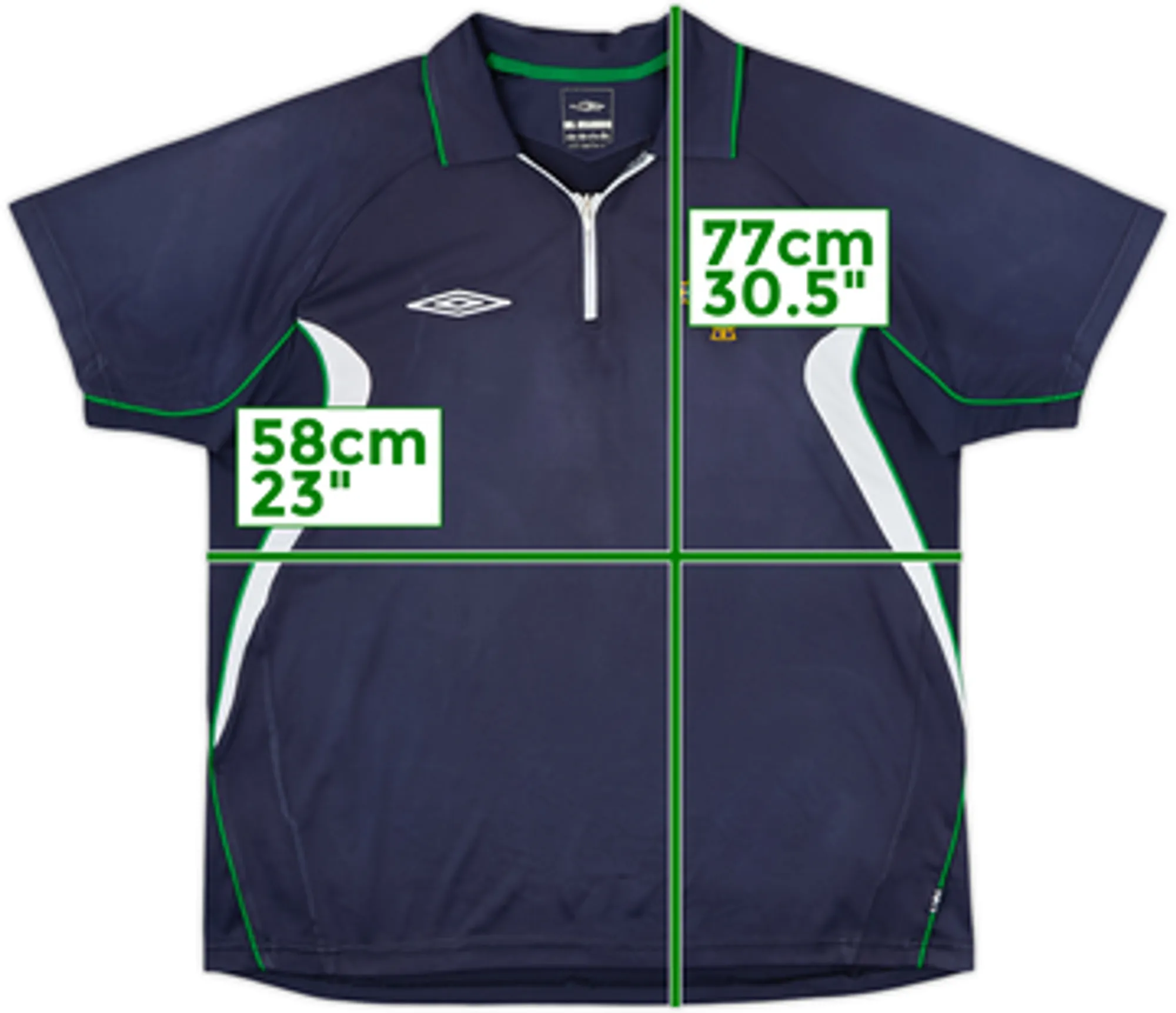 2007-08 Northern Ireland 1/4 Zip Polo Shirt - 4/10 - (L)