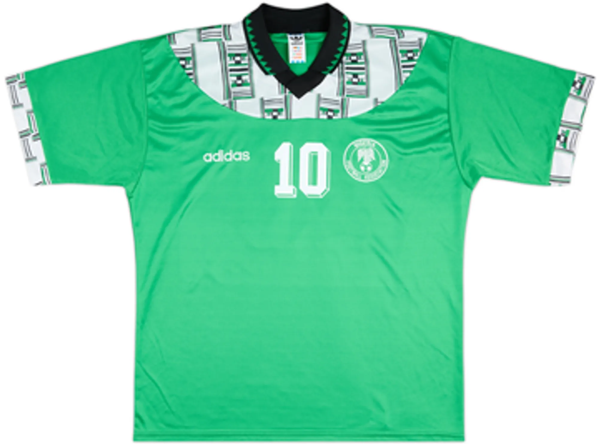 1994-95 Nigeria Home Shirt Okocha #10 - 9/10 - (XL)