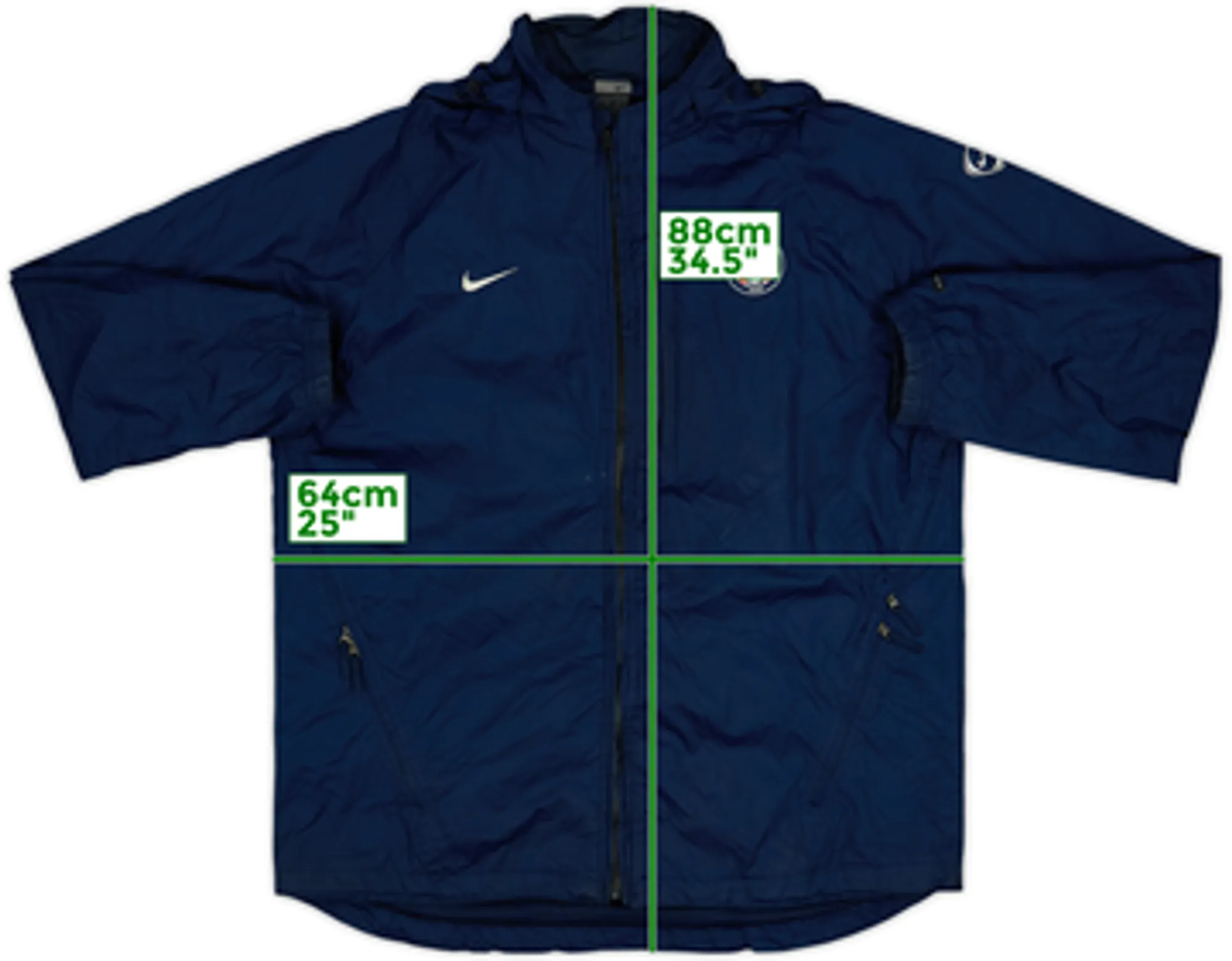 2003-04 Paris Saint-Germain Nike Hooded Rain Jacket - 7/10 - (XL)