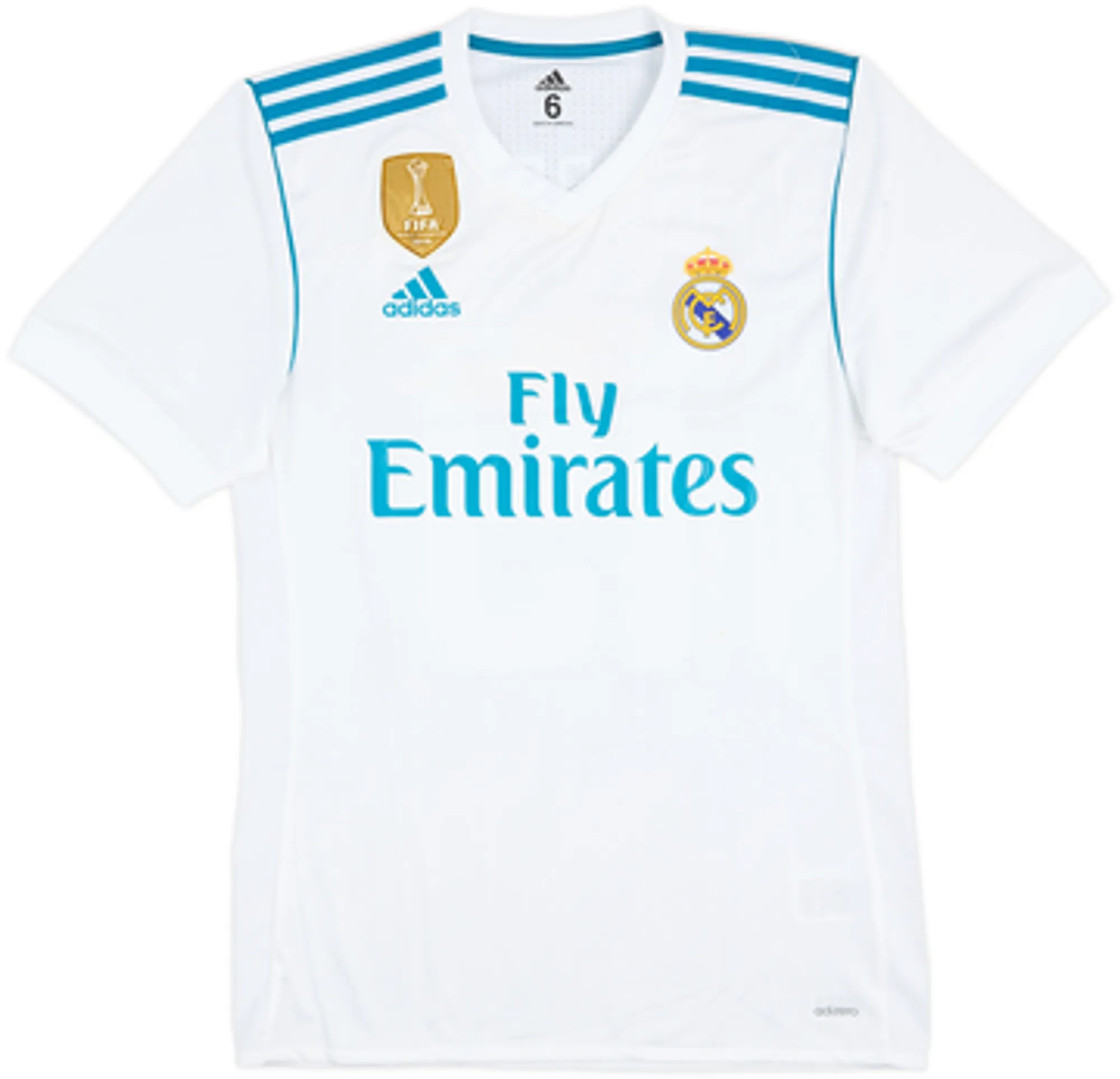 2017-18 Real Madrid Player Issue Home Shirt Modric #19 - 8/10 - (M)