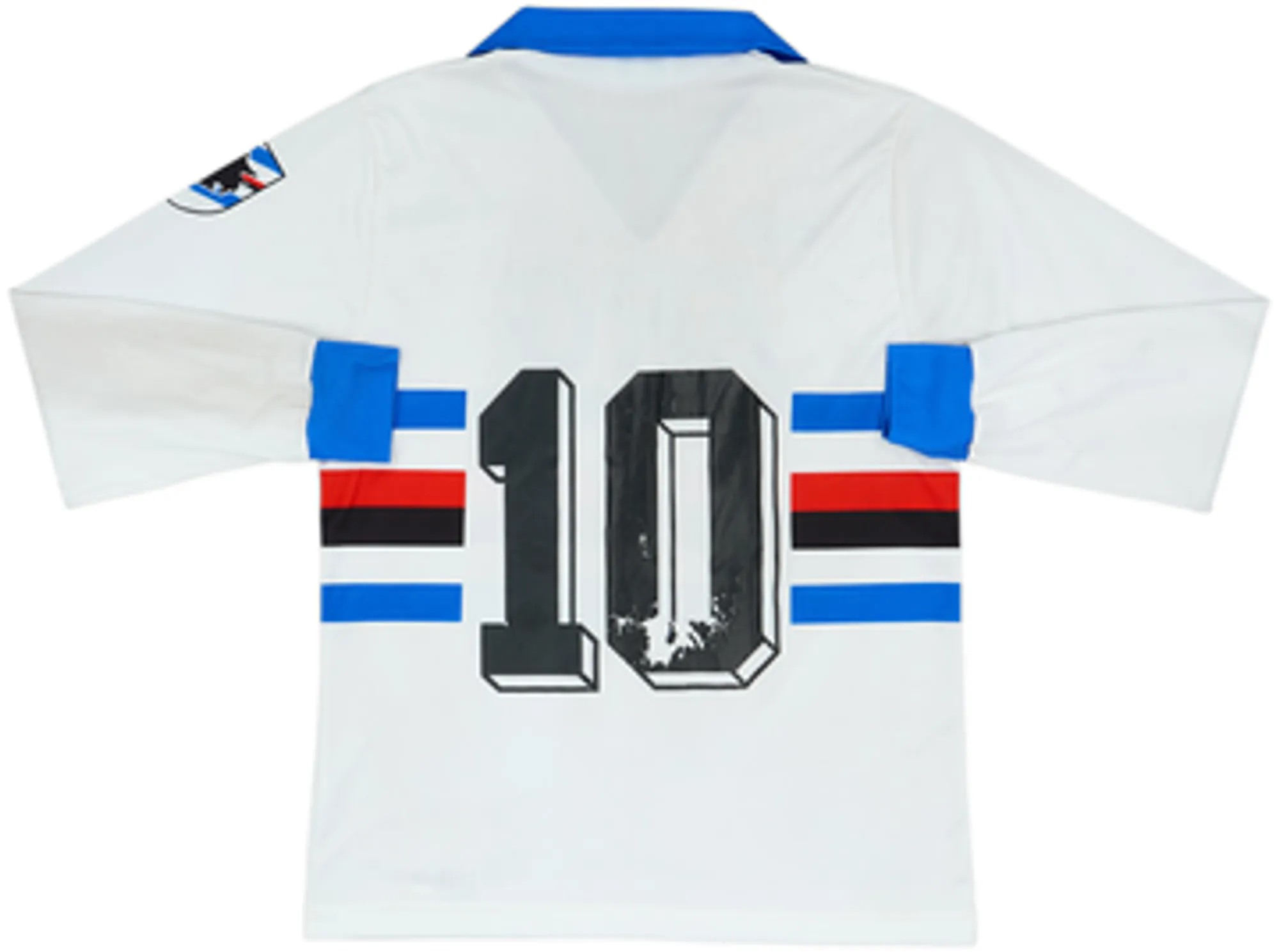 1990-92 Sampdoria Away L/S Shirt #10 - 6/10 - (M)