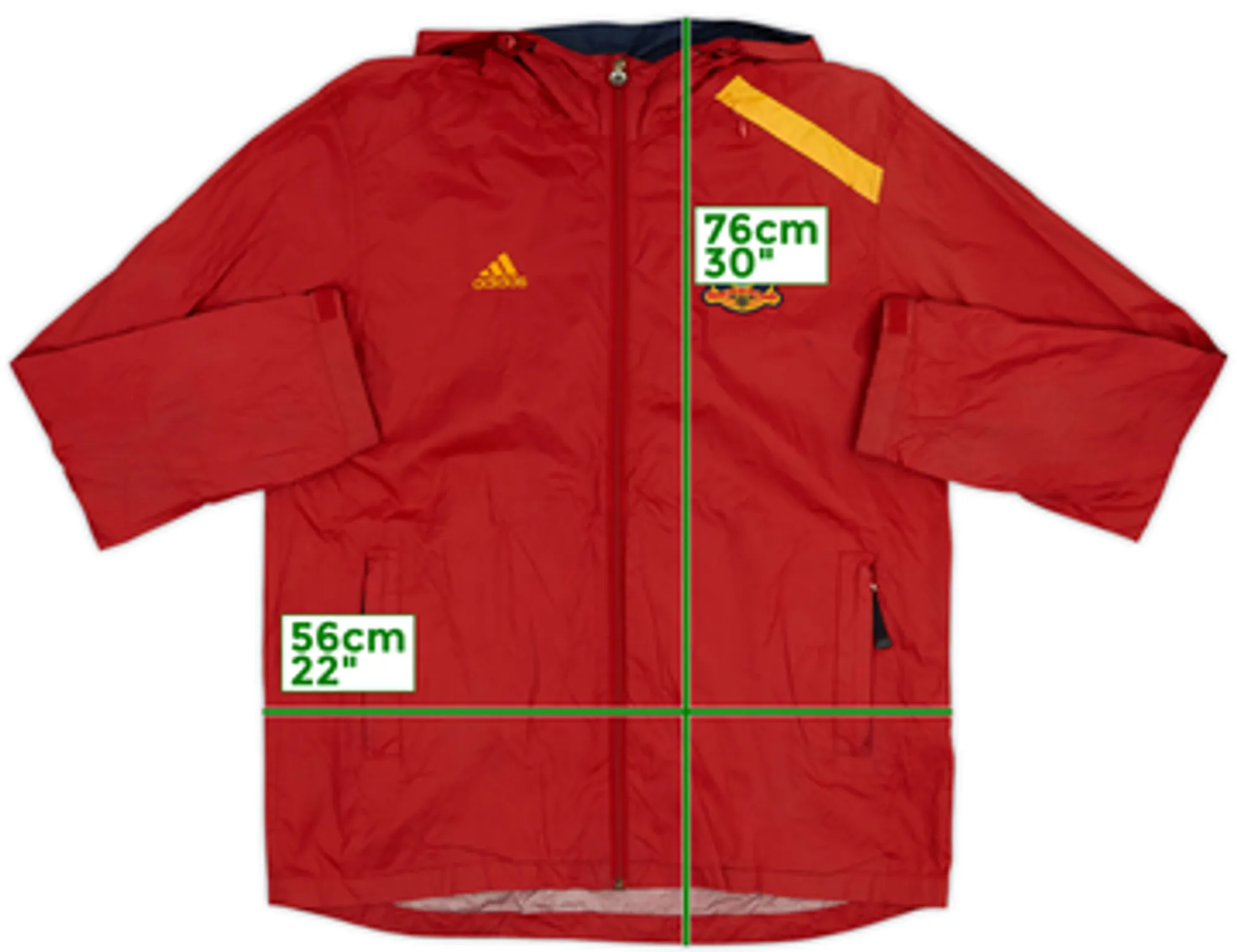 2011-12 Spain adidas Hooded Rain Jacket - 6/10 - (L)