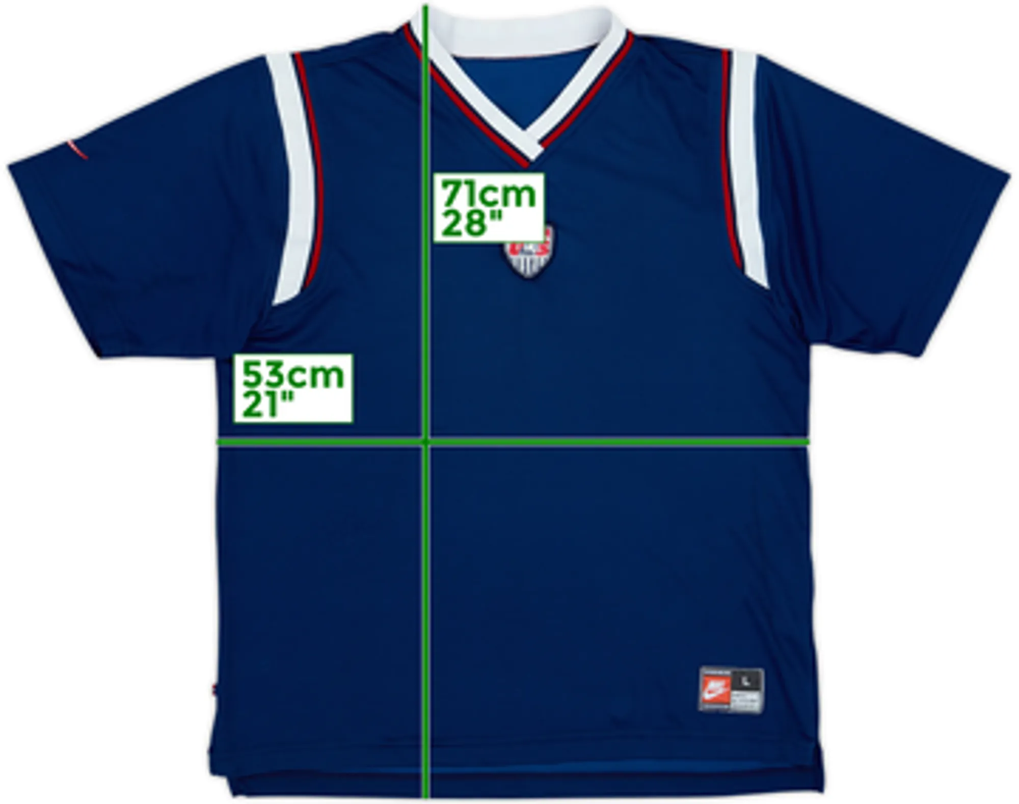 1995 USA Women's Away Shirt - 9/10 - (Men's L)