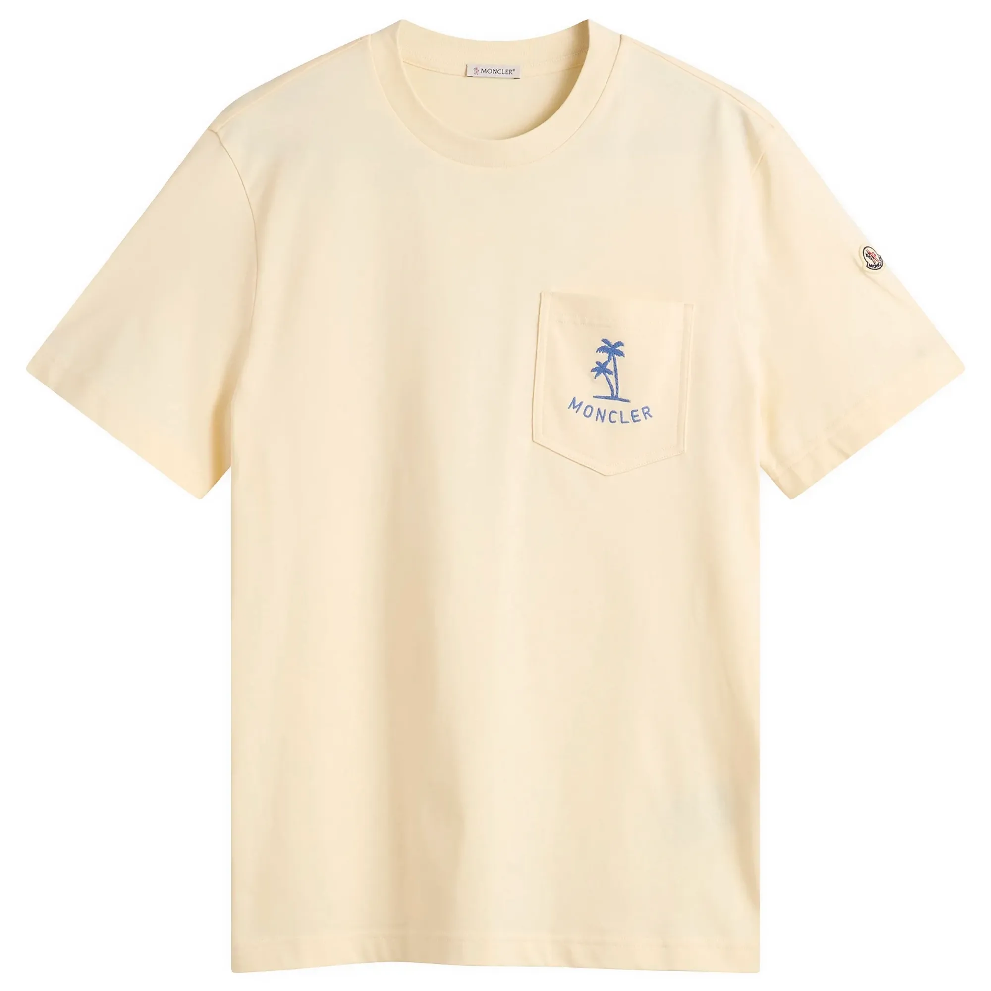 Moncler Men's Palm Logo Pocket T-Shirt White
