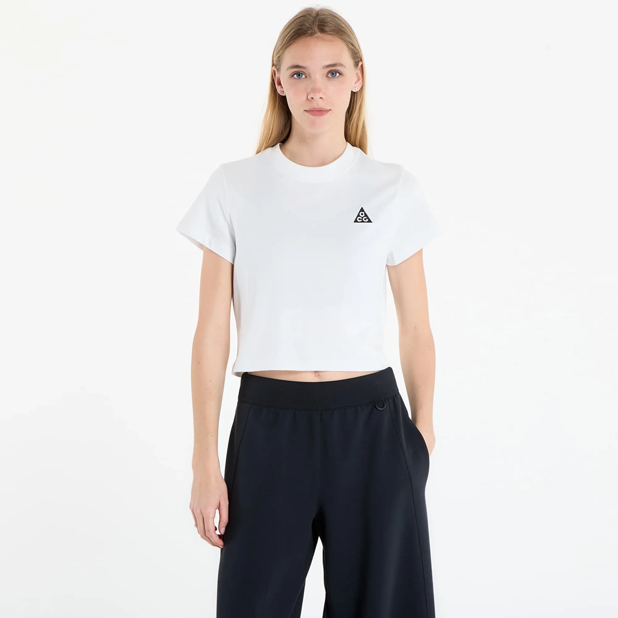 T-Shirt Nike Acg Women's Dri-Fit Short-Sleeve Top Summit White/ Black M