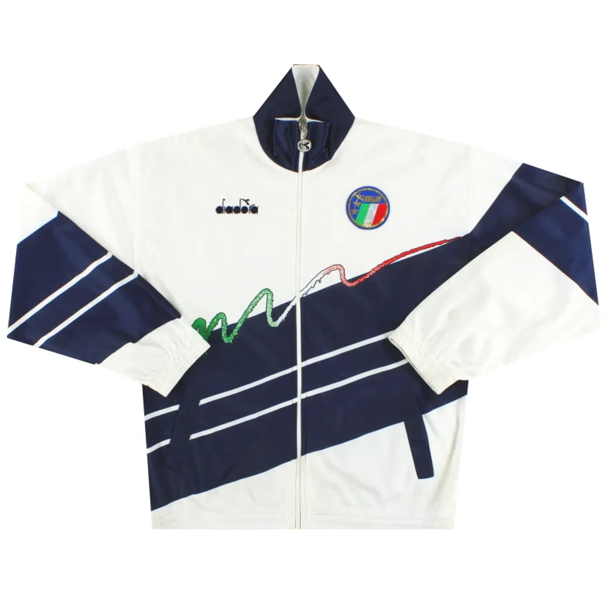1990-92 Italy Diadora Track Jacket XL - Italy / Very good 