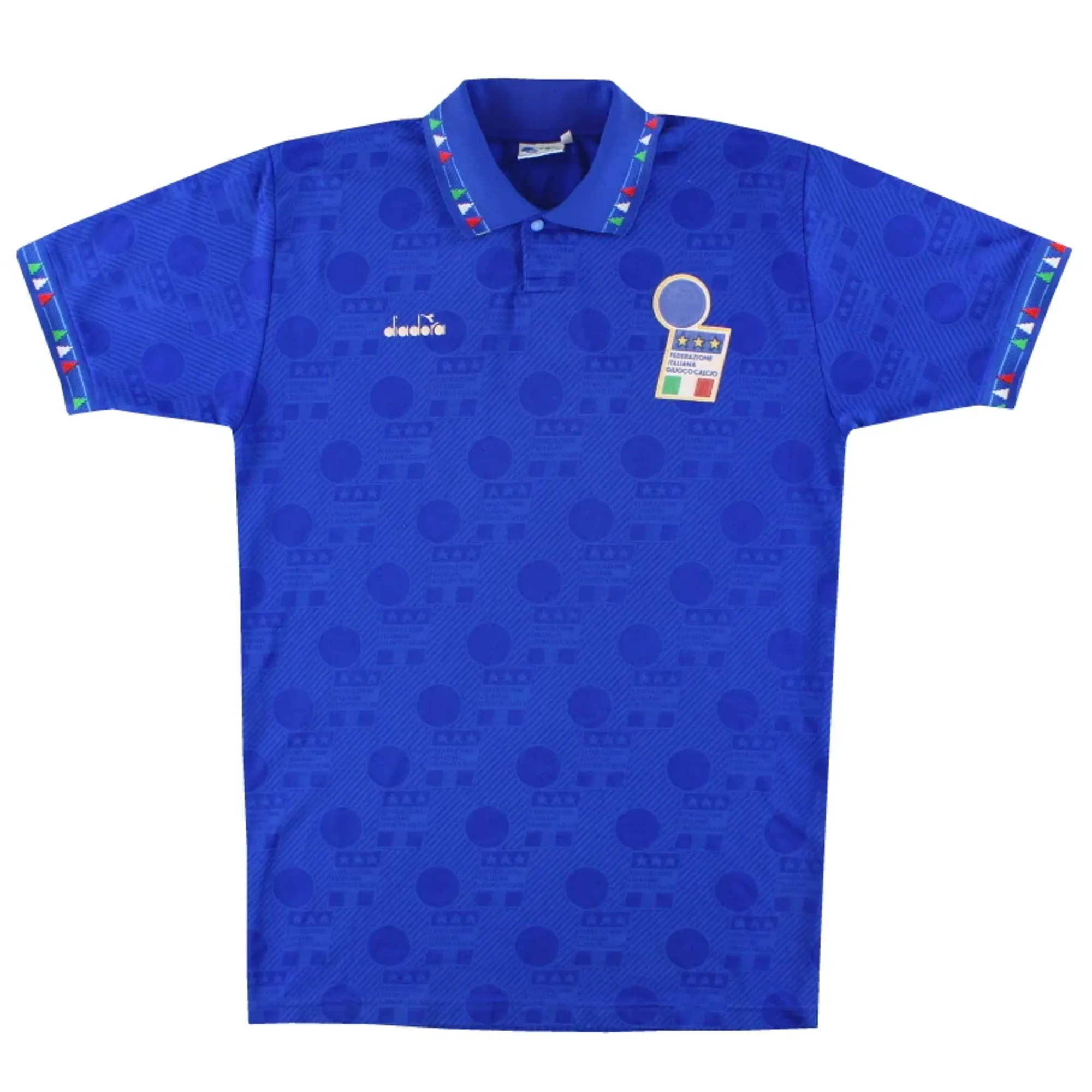 1993-94 Italy Diadora Home Shirt L - Italy / Excellent 