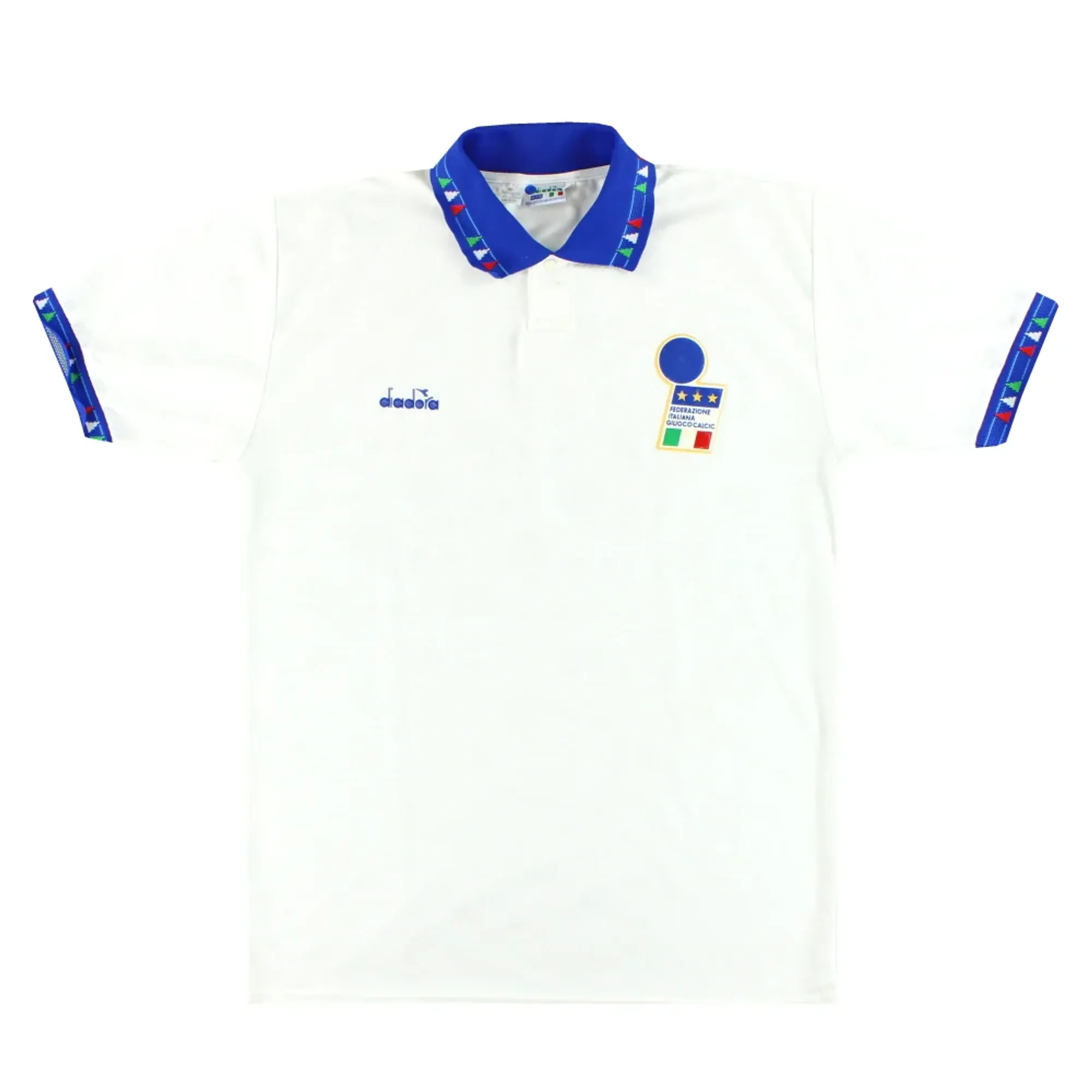 1994 Italy Diadora Away Shirt L - Italy / Excellent 