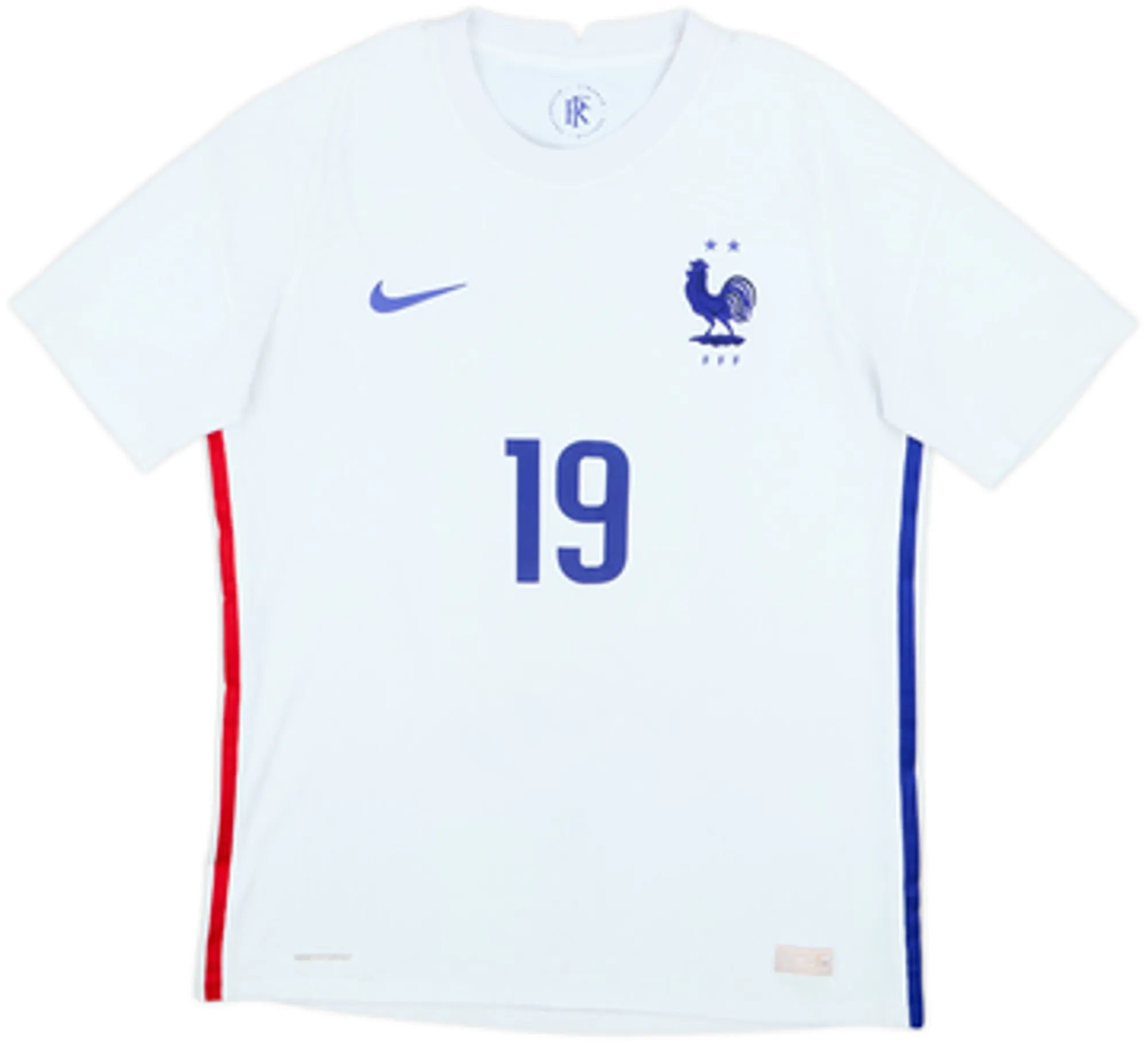 2020-21 France Authentic Away Shirt Benzema #19 - 8/10 - (M)