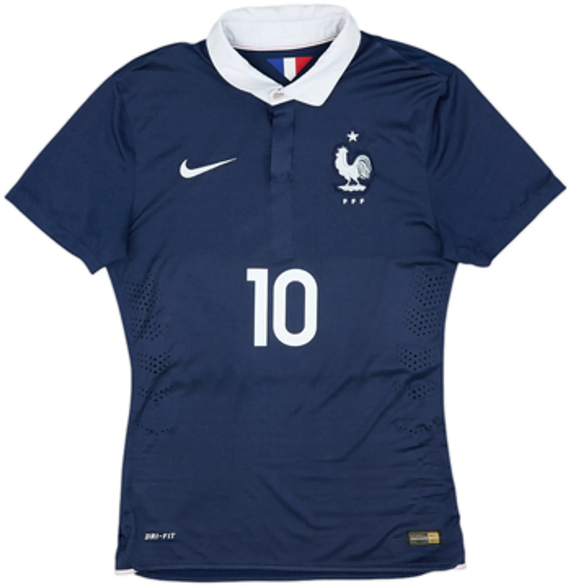 2014-15 France Player Issue Home Shirt Benzema #10 - 8/10 - (S)