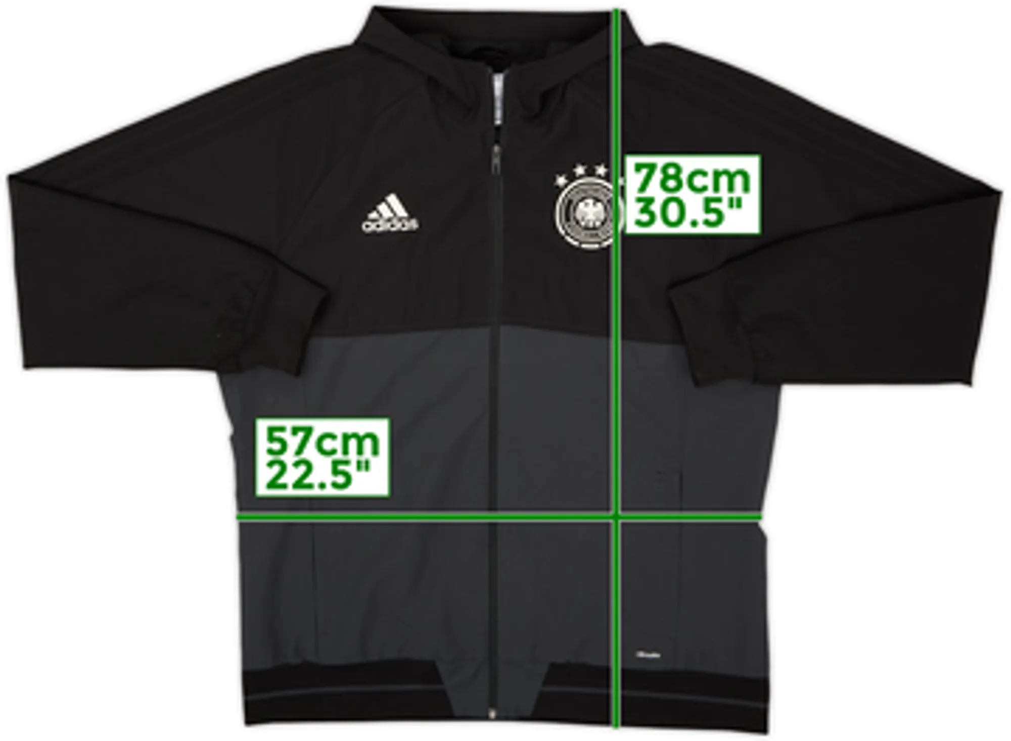 2017-18 Germany adidas Hooded Track Jacket - 8/10 - (XL)