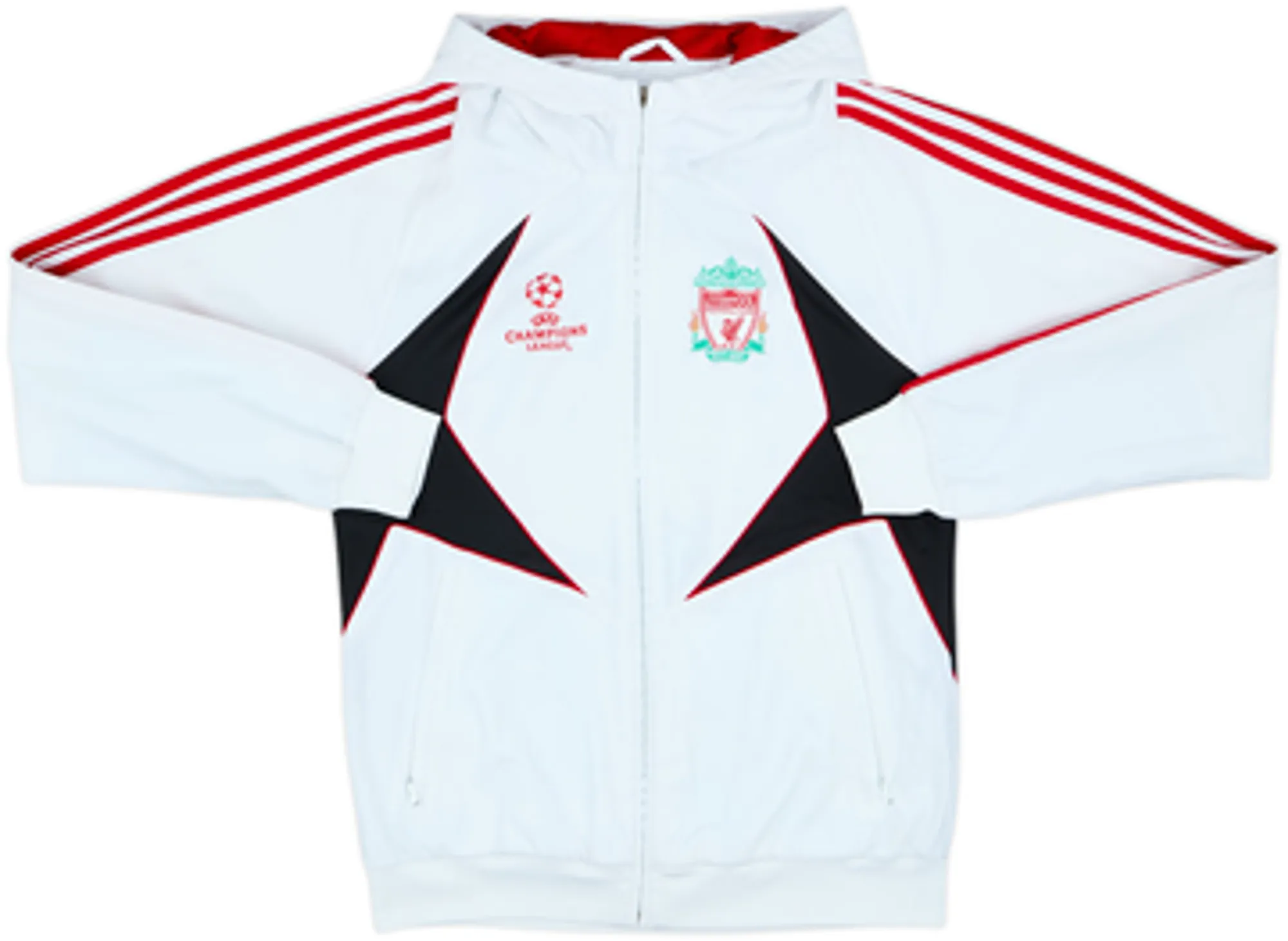 2007-08 Liverpool adidas CL Hooded Tracksuit - 5/10 - (S)