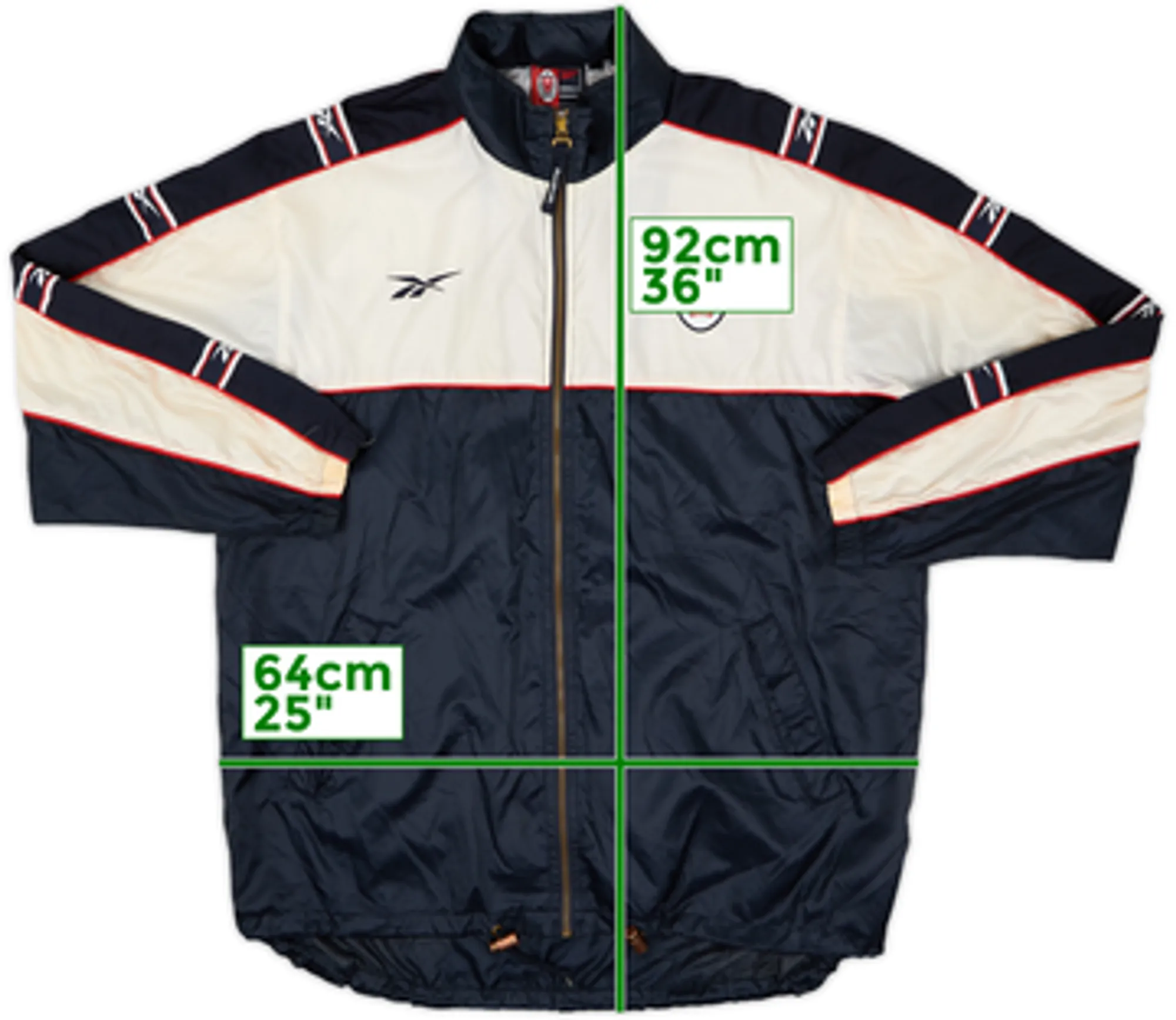 1996-97 Liverpool Reebok Hooded Track Jacket - 8/10 - (XL)