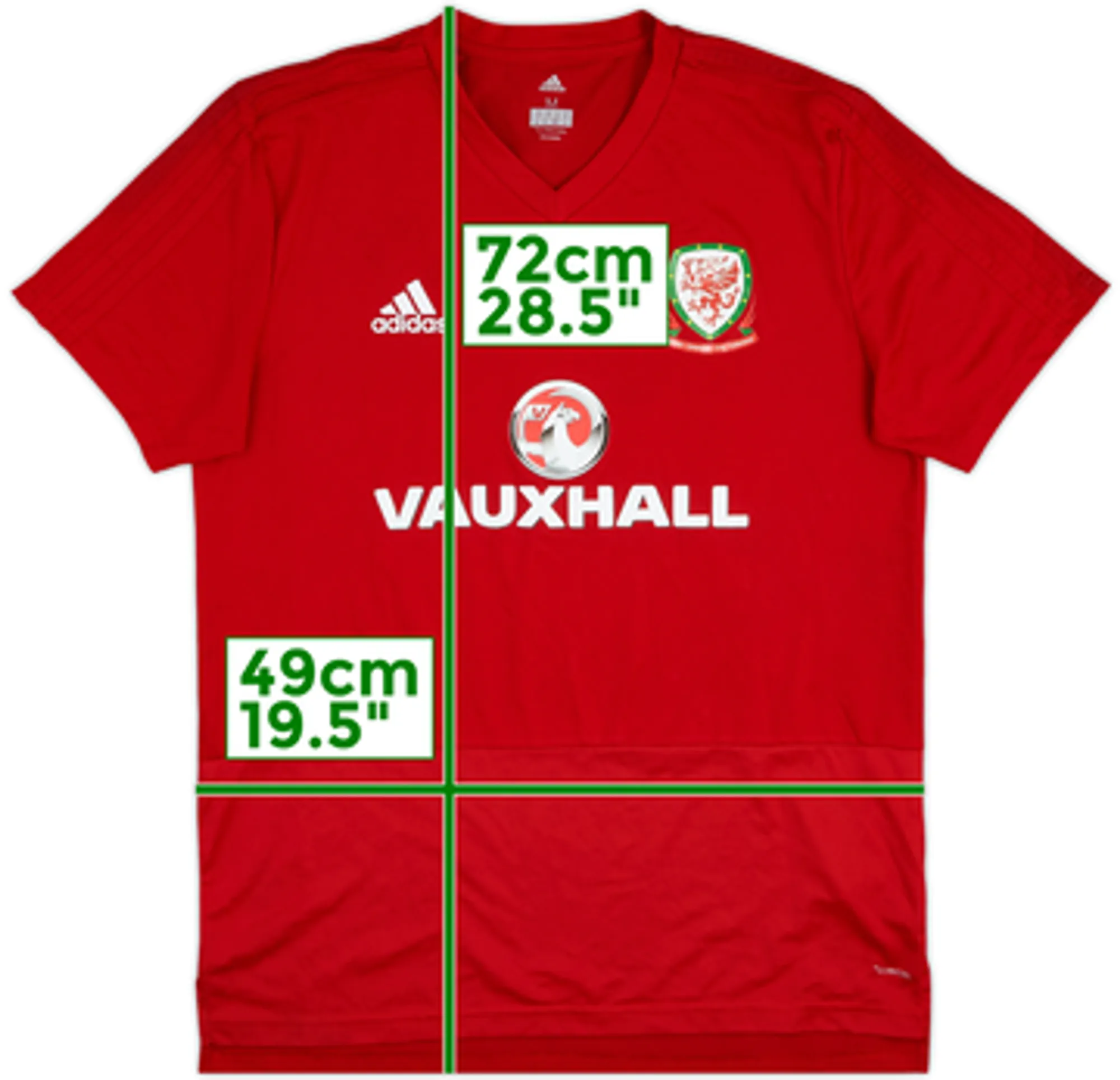 2018-19 Wales adidas Training Shirt - 8/10 - (M)