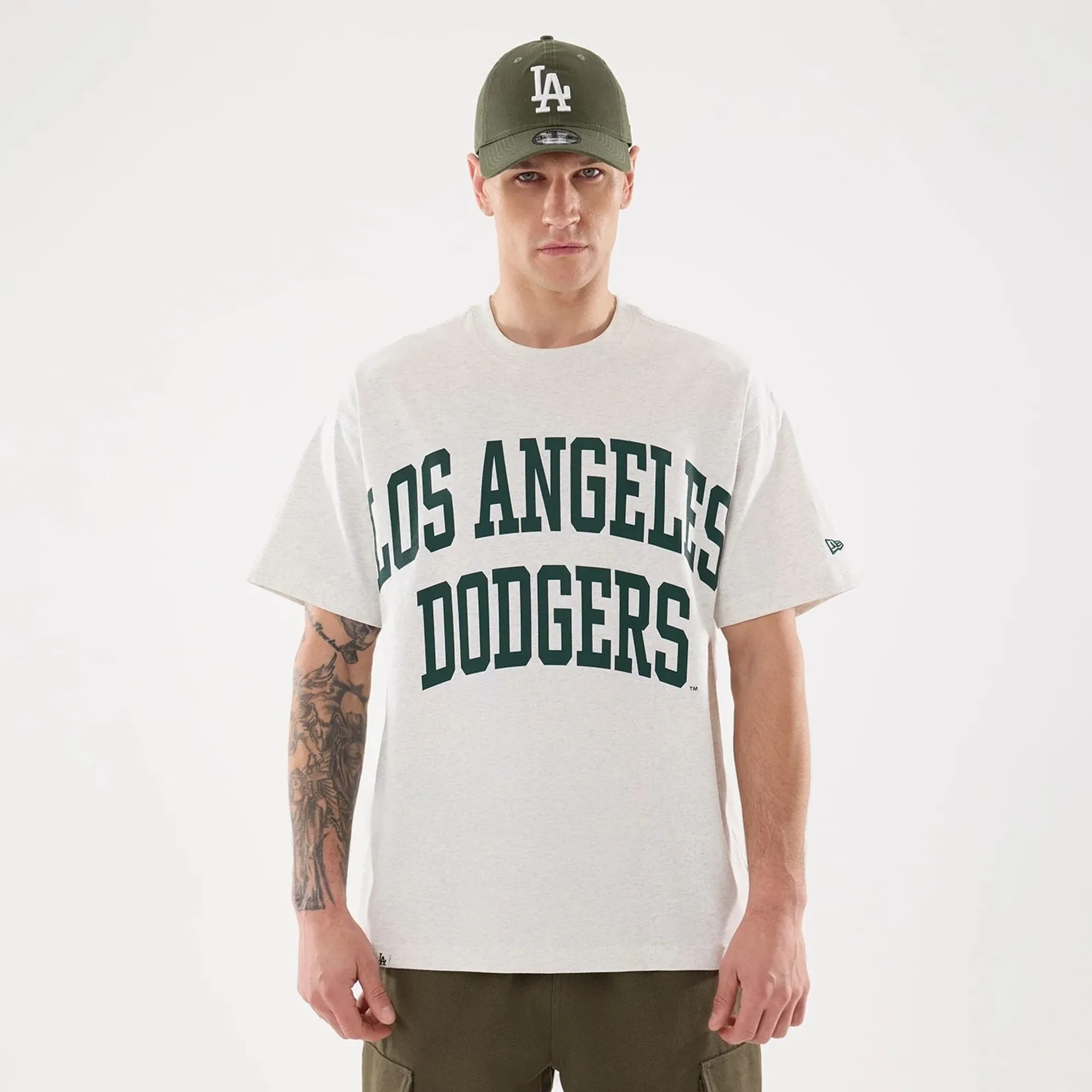 LA Dodgers MLB Comfort Grey T-Shirt New Era Cap adult unisex