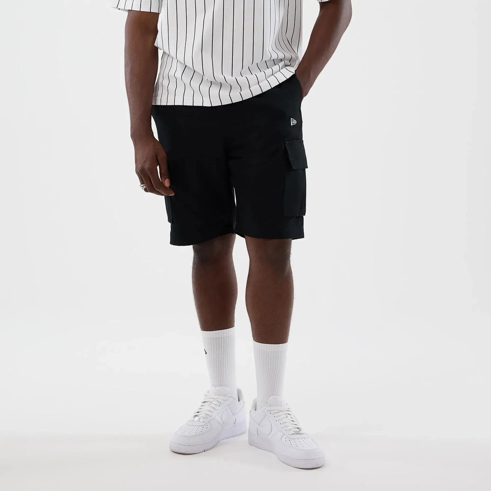 New Era Black Cargo Shorts adult unisex