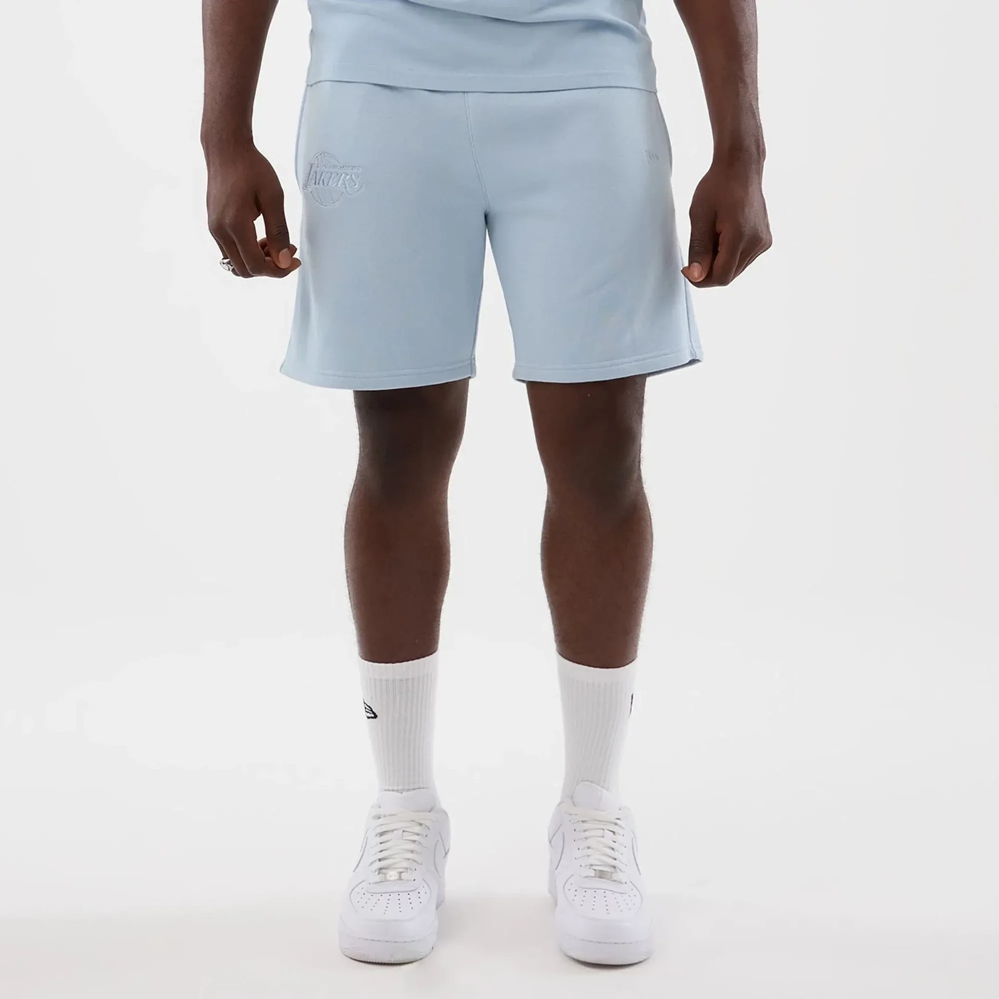 LA Lakers NBA League Essential Pastel Blue Shorts New Era Cap adult unisex